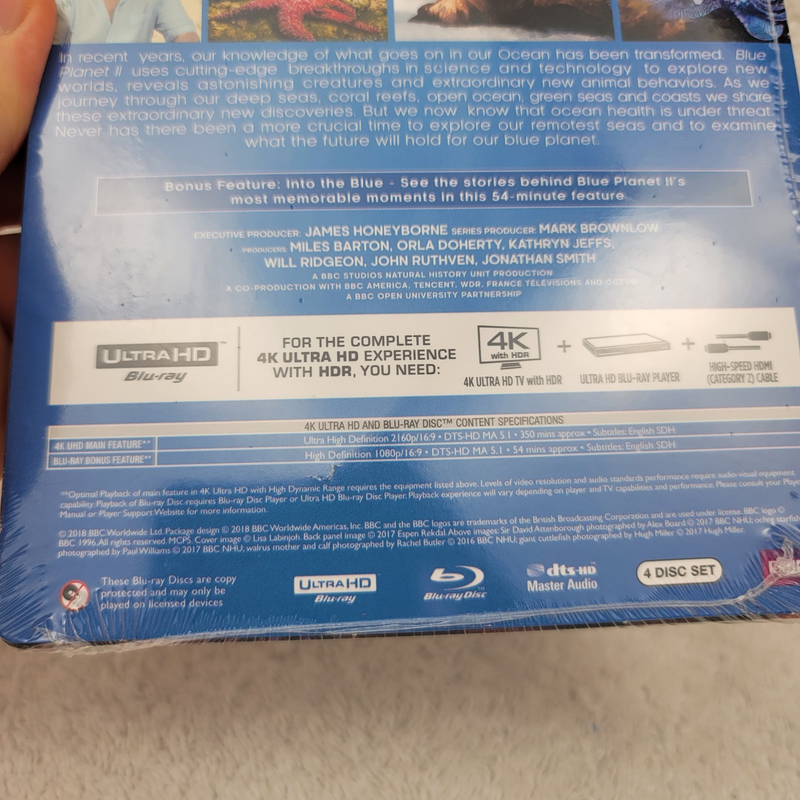 Blue Planet II 4K Ultra HD Steelbook Brand New Sealed 6.5 Hrs David Attenborough