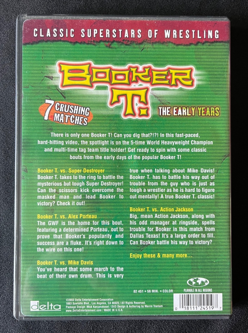 Grand Masters of Wrestling 1 & 2 DVDs + Classic Superstars Yesteryear + Booker T