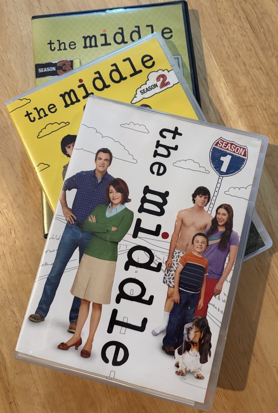 The Middle Seasons 1-3 DVD Sets Very Good Condition
