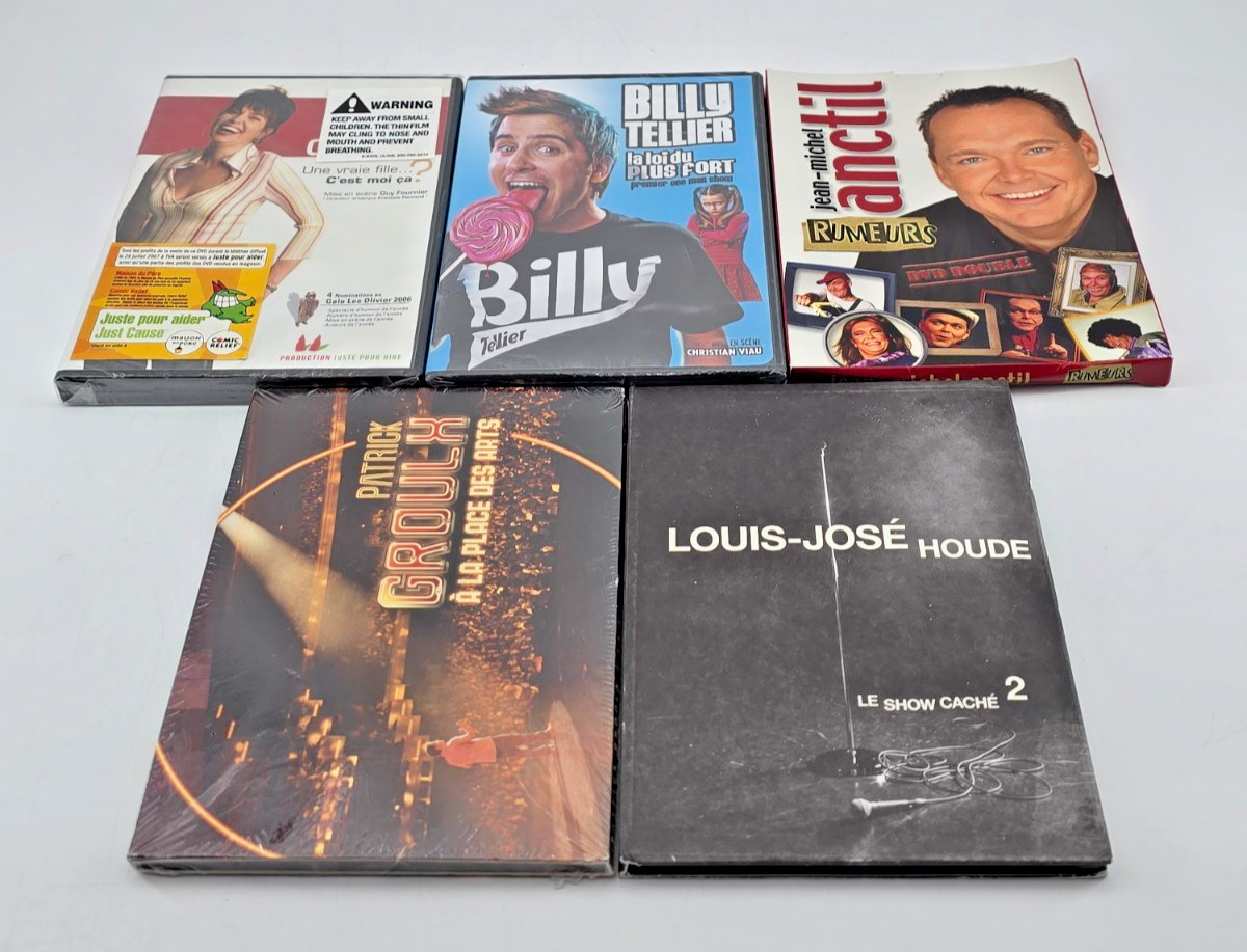 Stand-Up Comedy DVD Lot of 11 – Québec Comedians | French Canadian Humor