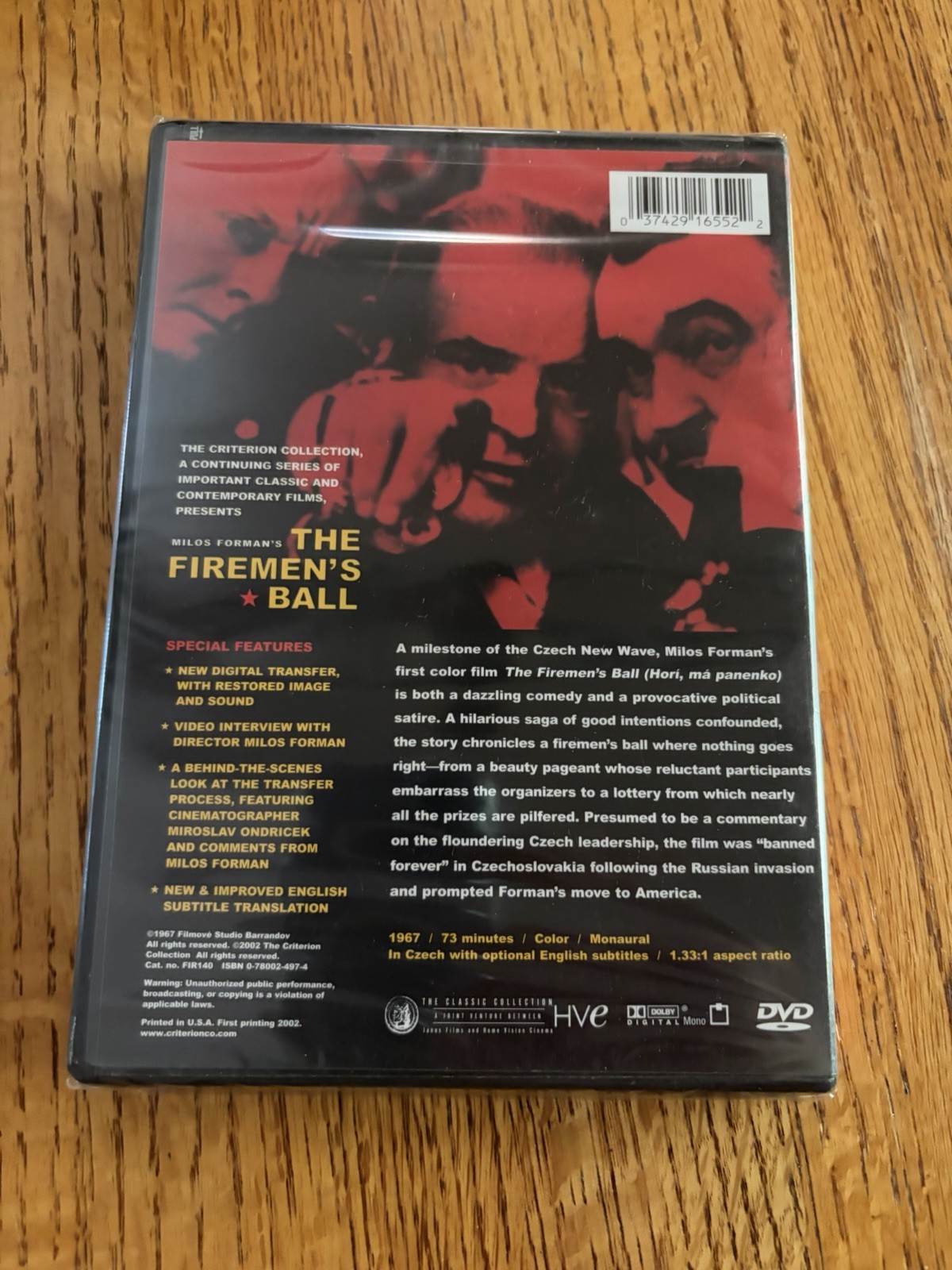 The Firemen’s Ball Criterion Collection DVD by Milos Forman OOP SEALED NEW🔥🔥