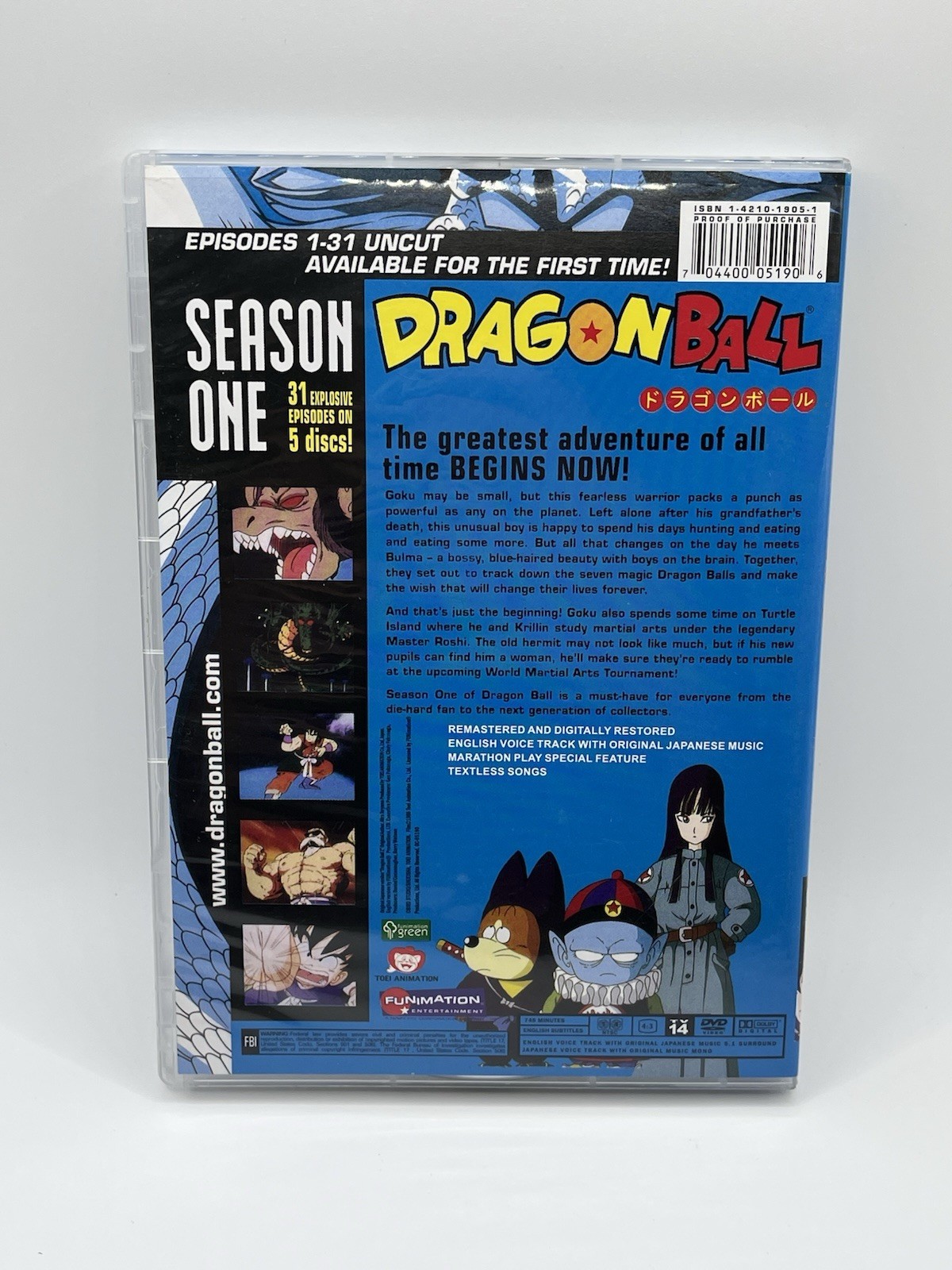 Dragon Ball Season 1 DVD Box Set Anime Funimation Digitally Remastered