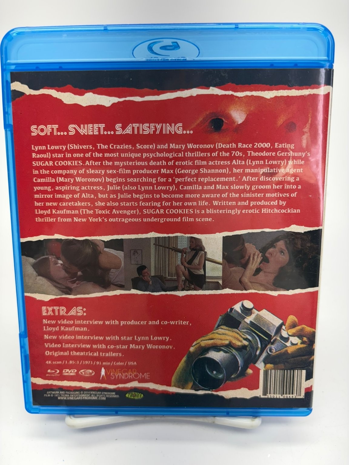 Sugar Cookies Blu-ray 1973 Lynn Lowry Mary Woronov Vinegar Syndrome 2-Disc Set