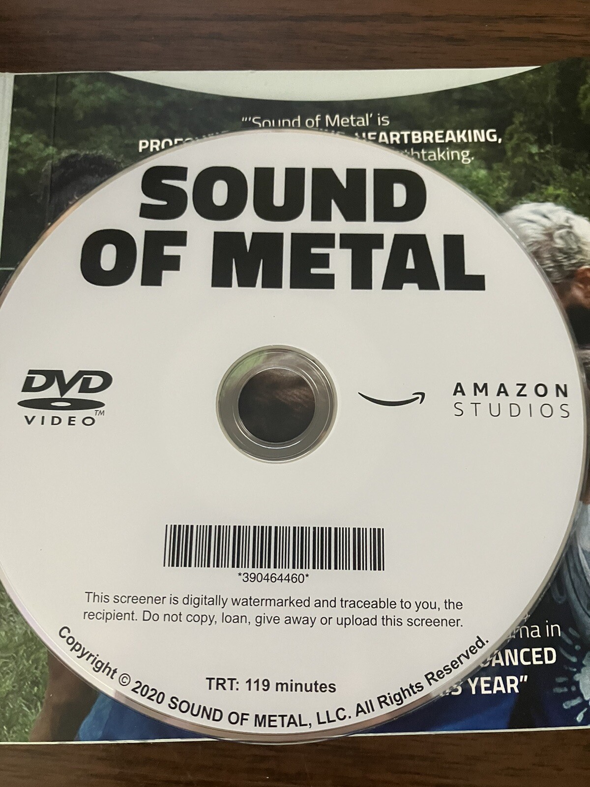 RARE SOUND OF METAL Amazon FYC PROMO Awards DVD RIZ AHMED OLIVIA COOKE