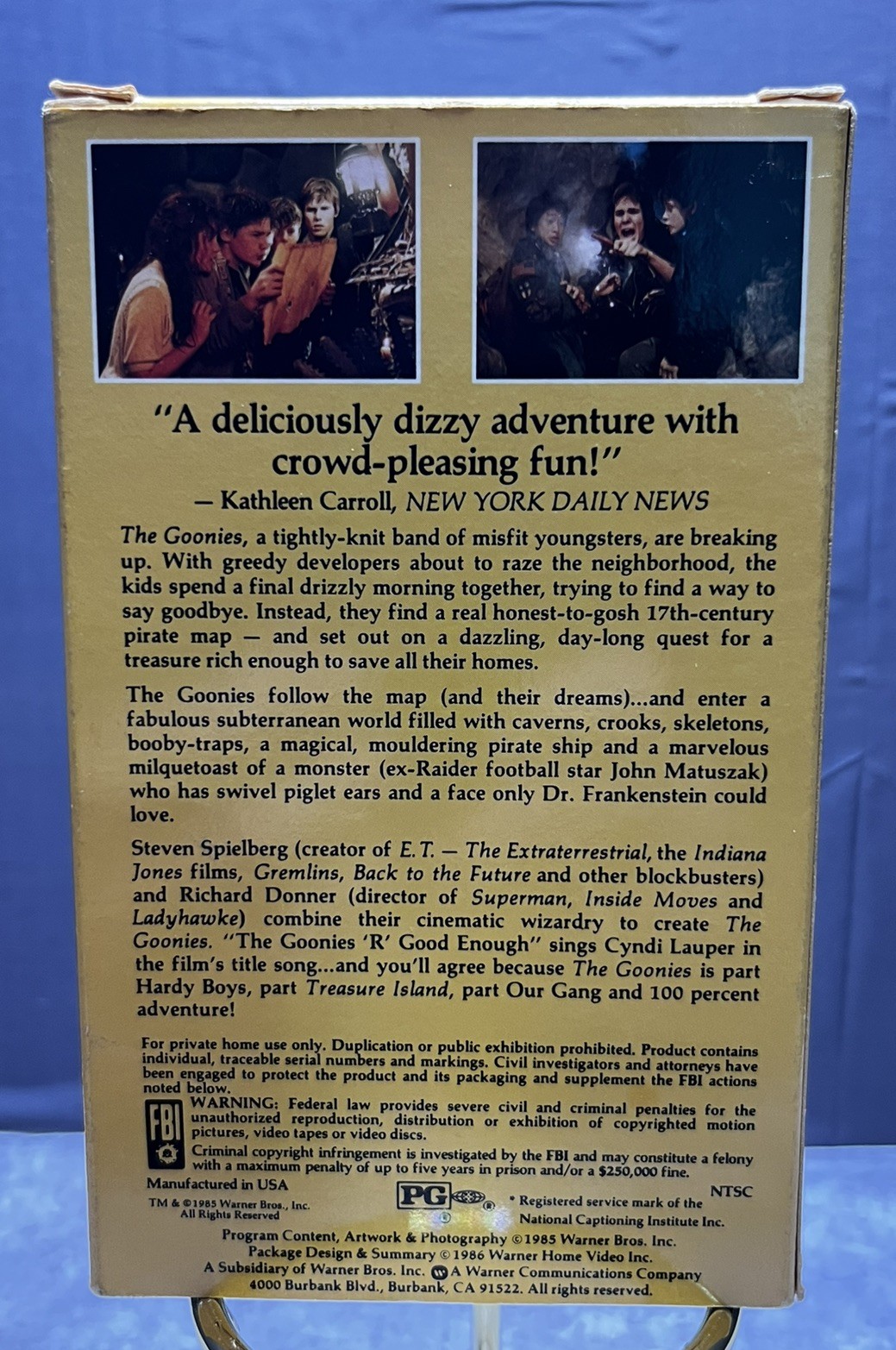 The GOONIES-BetaMax (Not VHS) BETA Short Box Spielberg NM-MT High Grade