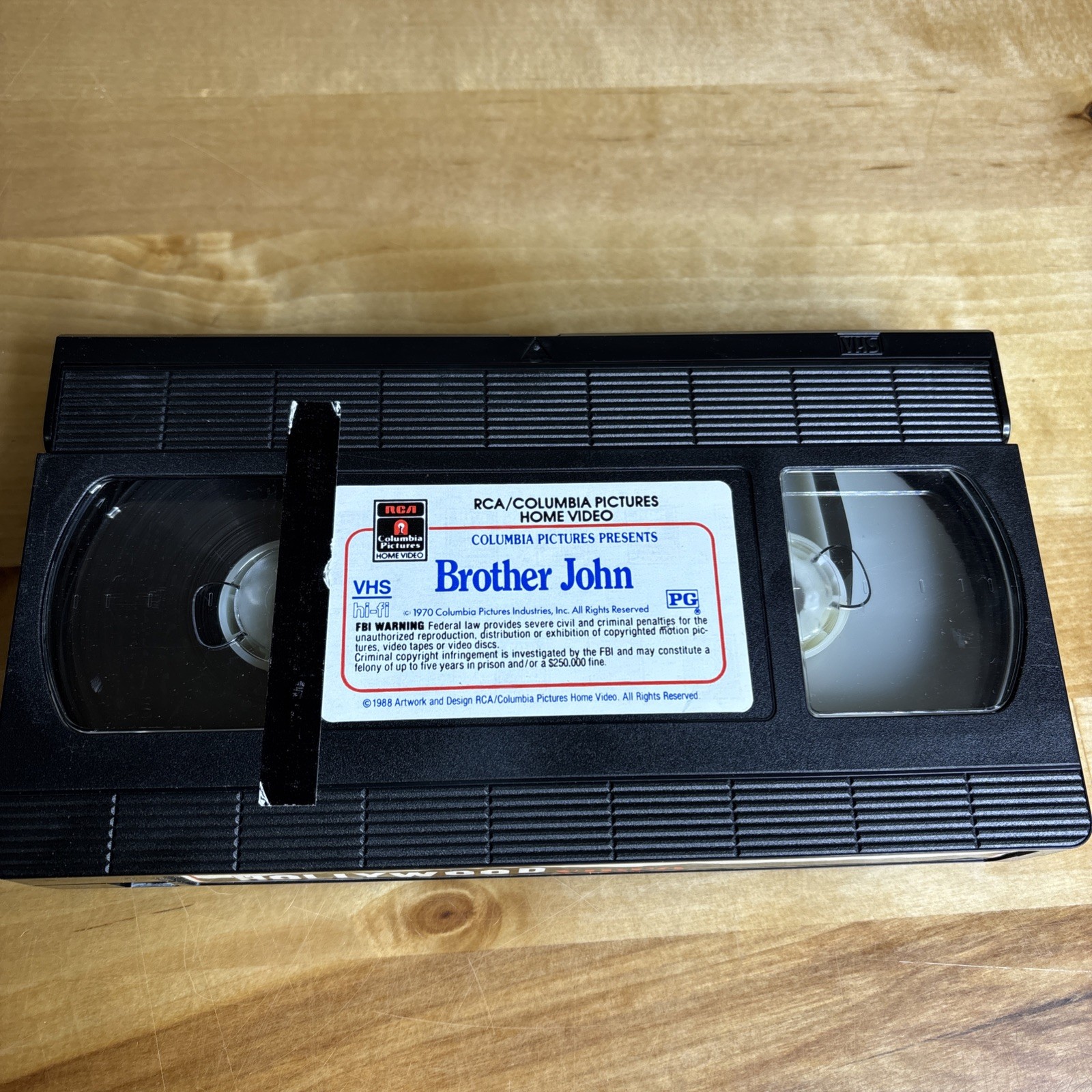 BROTHER JOHN (VHS 1988) Sidney Poitier Quincy Jones James Goldstone 1970 Vintage