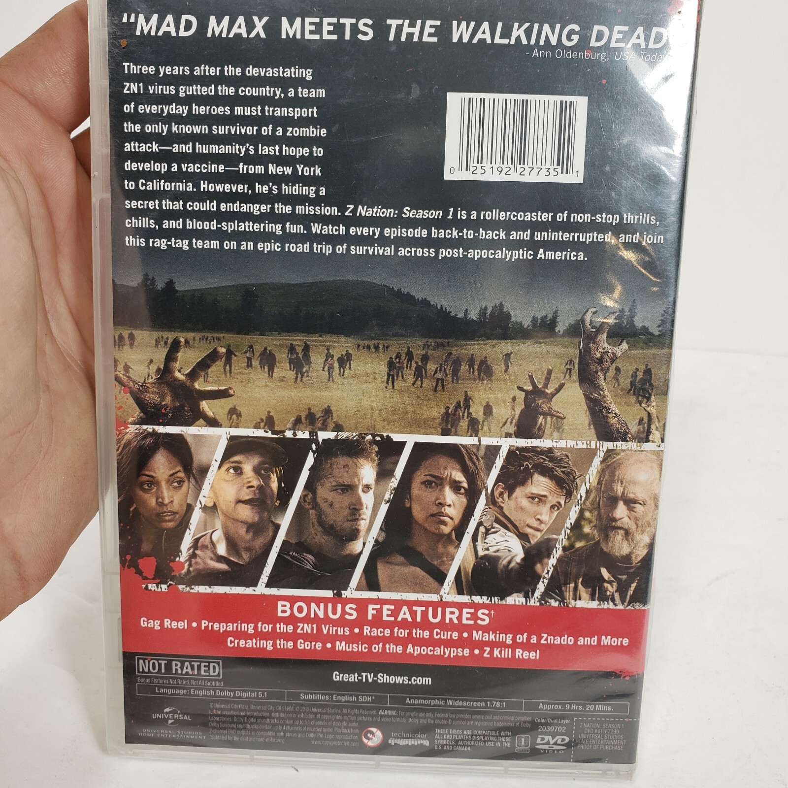 Z Nation Season One DVD Kellita Smith NEW