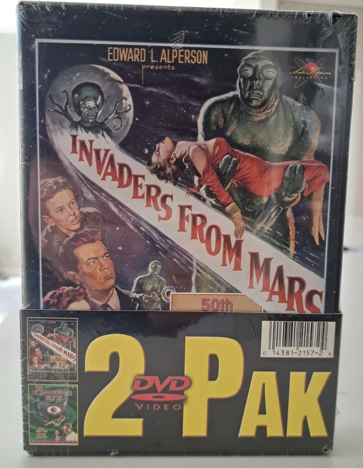 2 Pack DVD Invaders From Mars 50th Anniversary & The Crawling Eye NEW SEALED