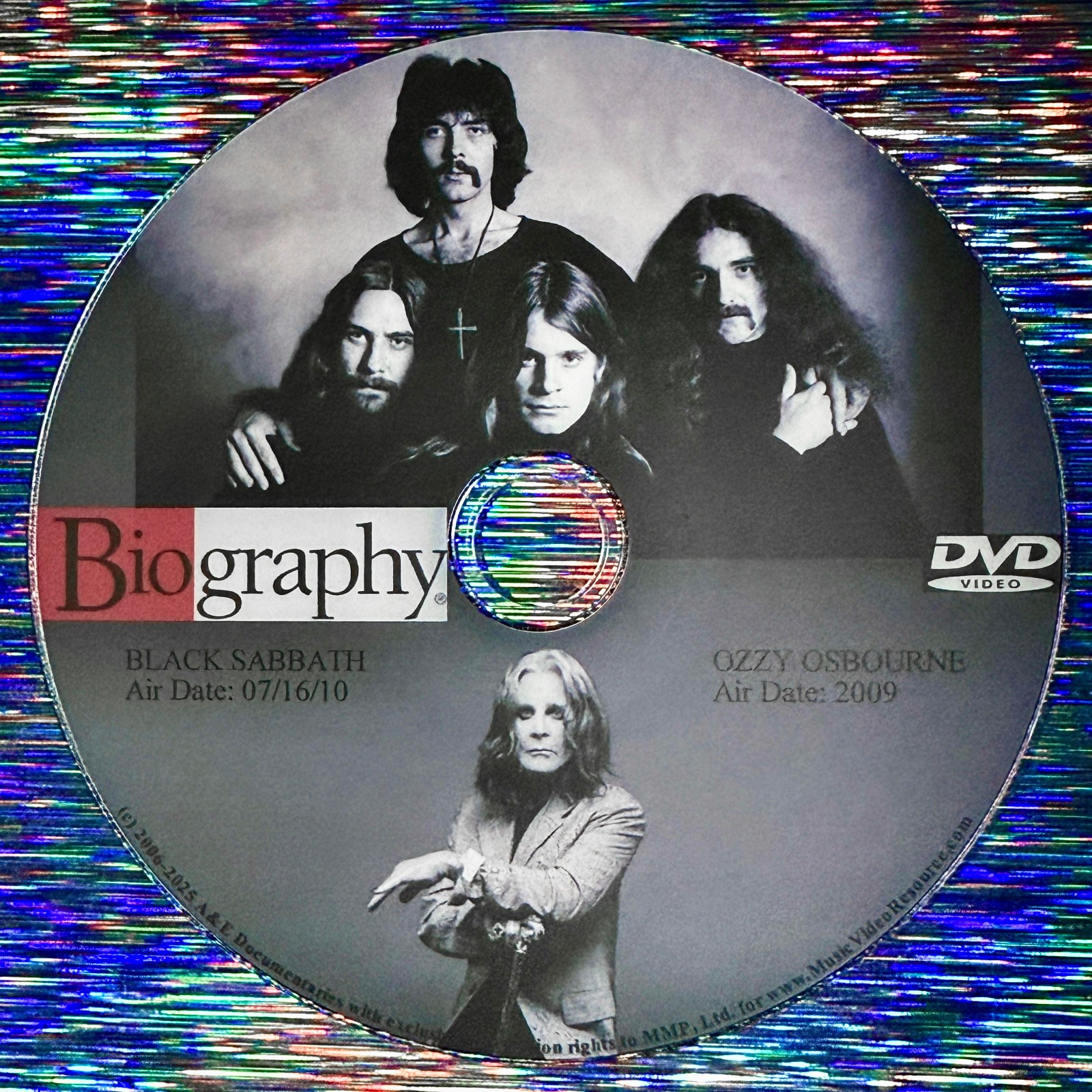 Biography Documentary Series TWO DOCUMENTARIES Black Sabbath + Ozzy Osbourne DVD