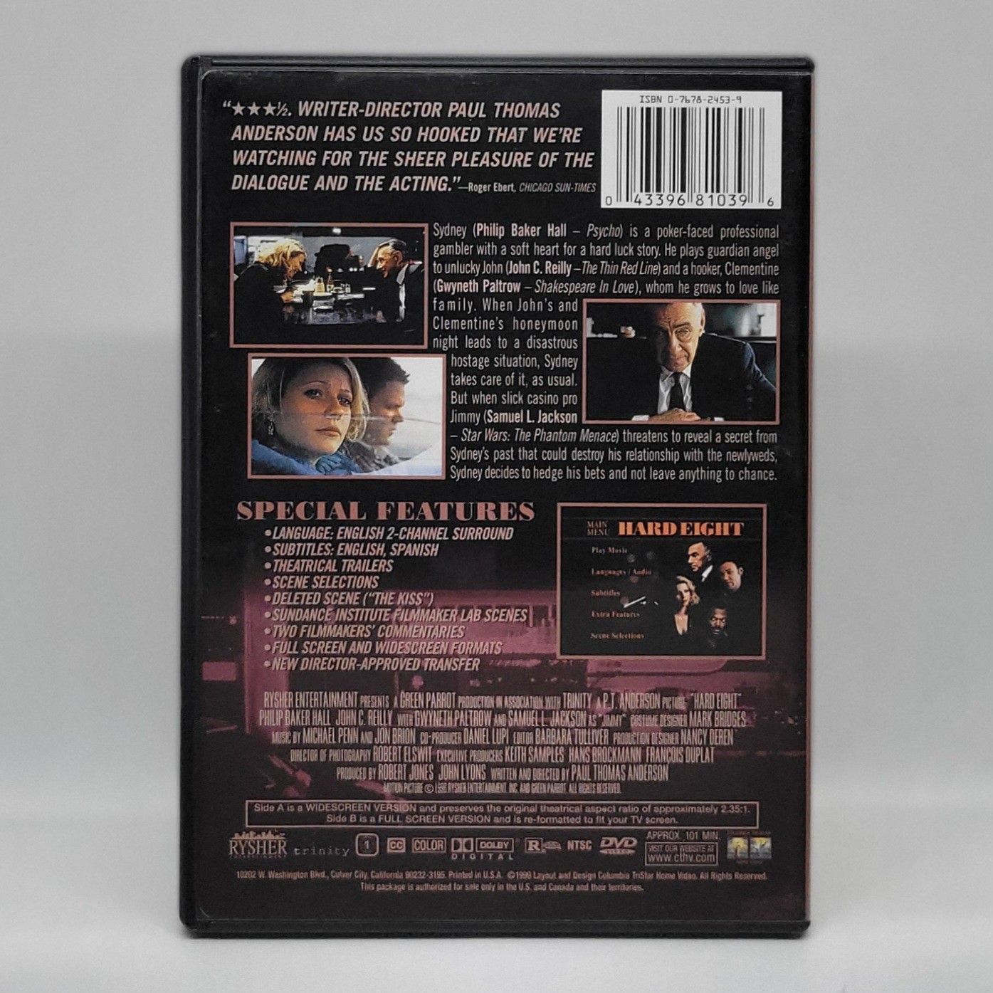Hard Eight (1996) Special Edition DVD w/Chapter Insert! Paul Thomas Anderson OOP