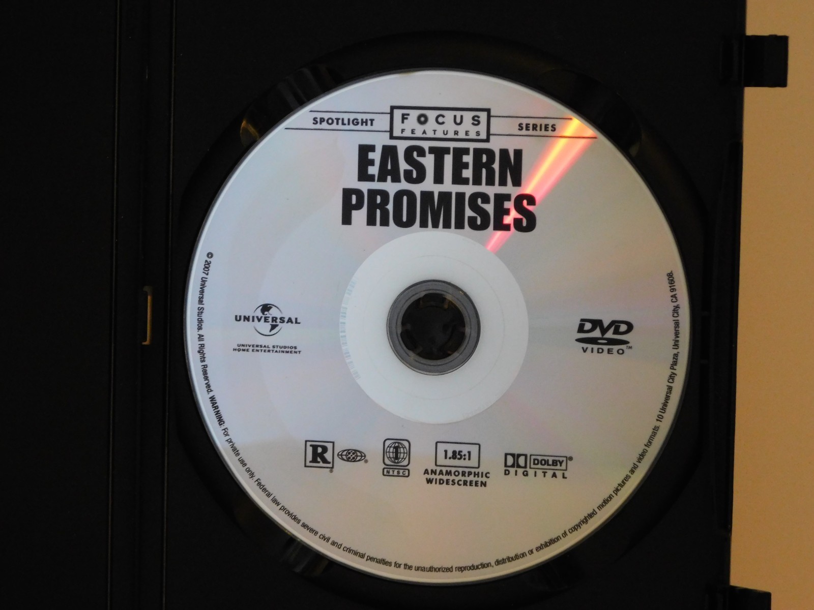Eastern Promises – Viggo Mortensen (DVD, 2007, W/S, VG)
