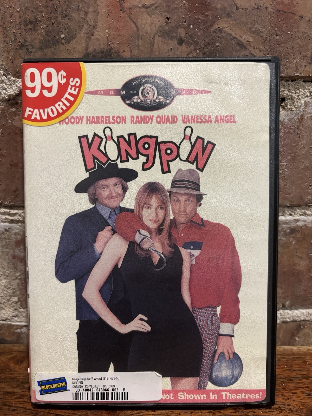 KINGPIN DVD – COMEDY – 1996 – W.HARRELSON, RANDY QUAID, BILL MURRAY, V. ANGEL