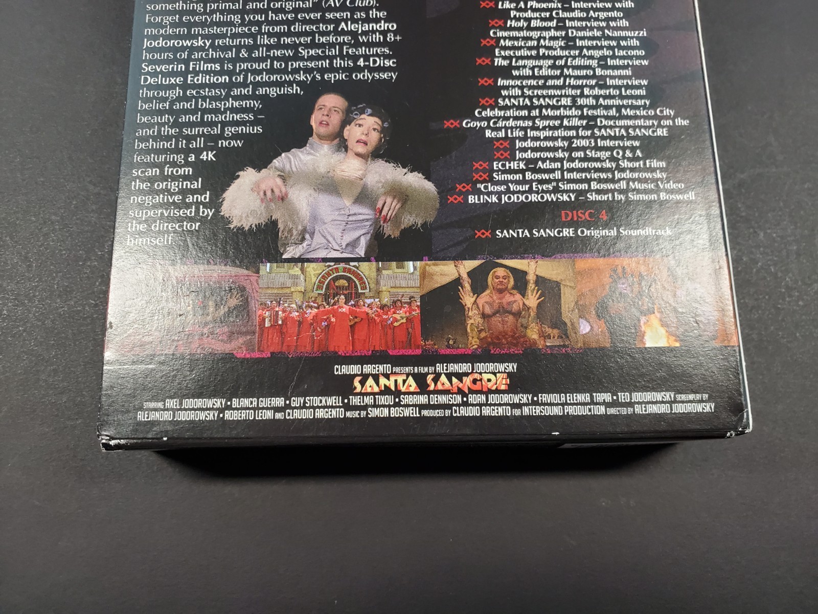 SANTA SANGRE (Blu-ray) SLIPCOVER CULT CLASSIC HORROR Alejandro Jodorowsky