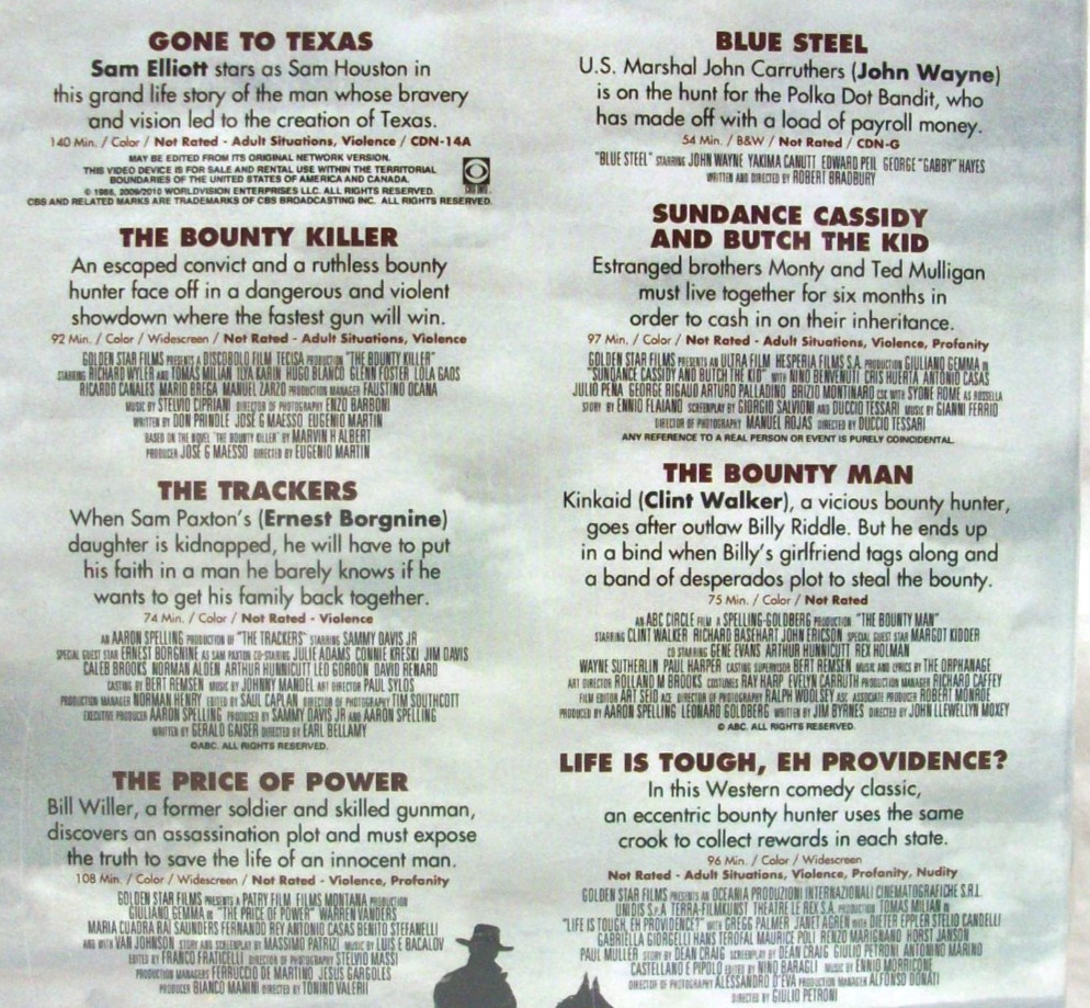 Like NEW 50+ Western Themed DVDs, Movies and some Vintage Television Shows