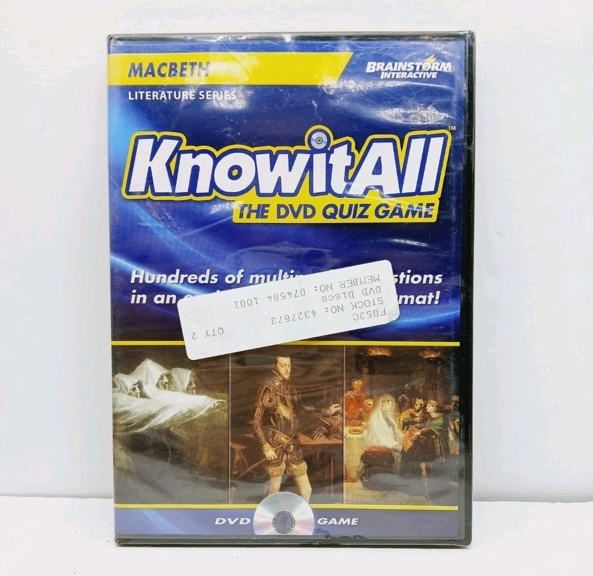 Know It All (DVD) Interactive Quiz MACBETH Brainstorm Interactive (New Sealed)