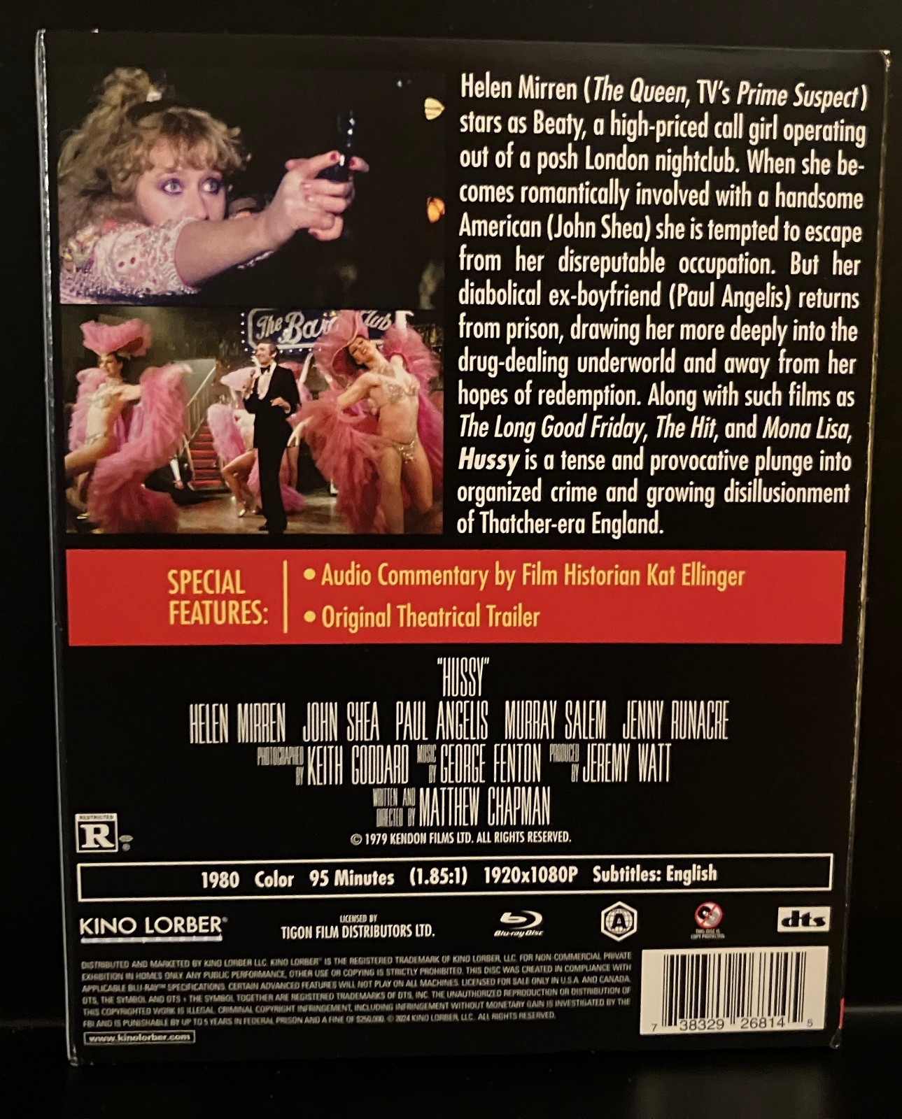 HUSSY [BLU-RAY + SLIP – 1980/2024 – KINO LORBER] *LIKE NEW*