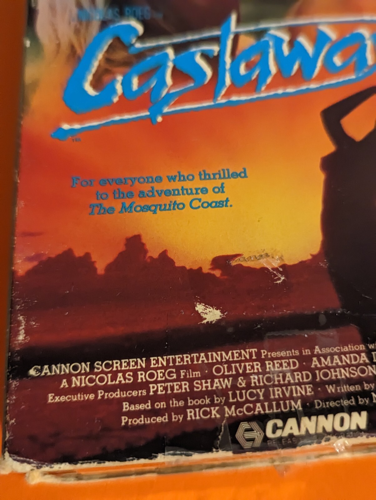 Castaway (1986 VHS) Nicolas Roeg Oliver Reed – Cannon Films – Kate Bush Song