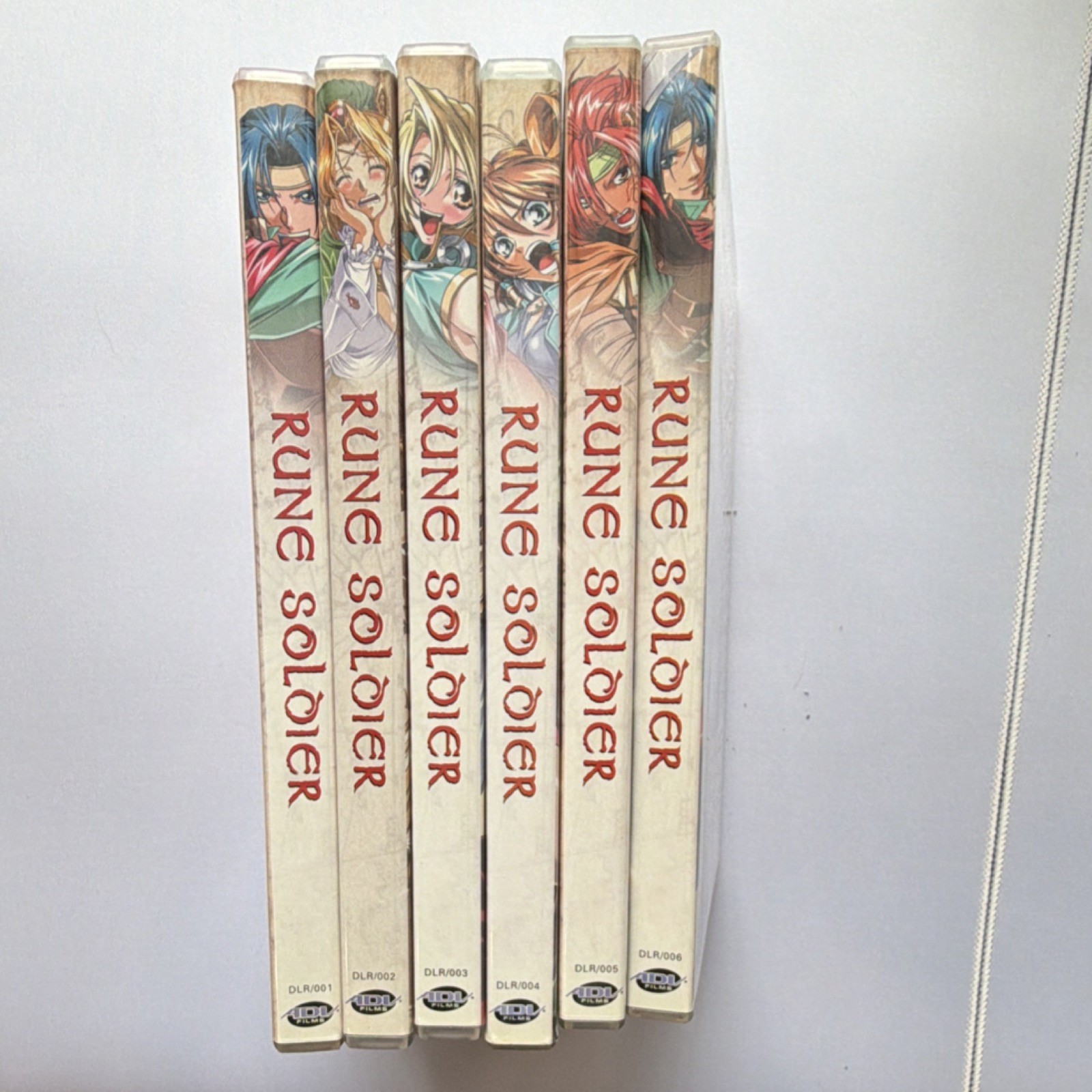 Rune Soldier DVD Vol. 1, 2, 3, 4, 5 & 6 Anime – ADV Films – Good w/Inserts
