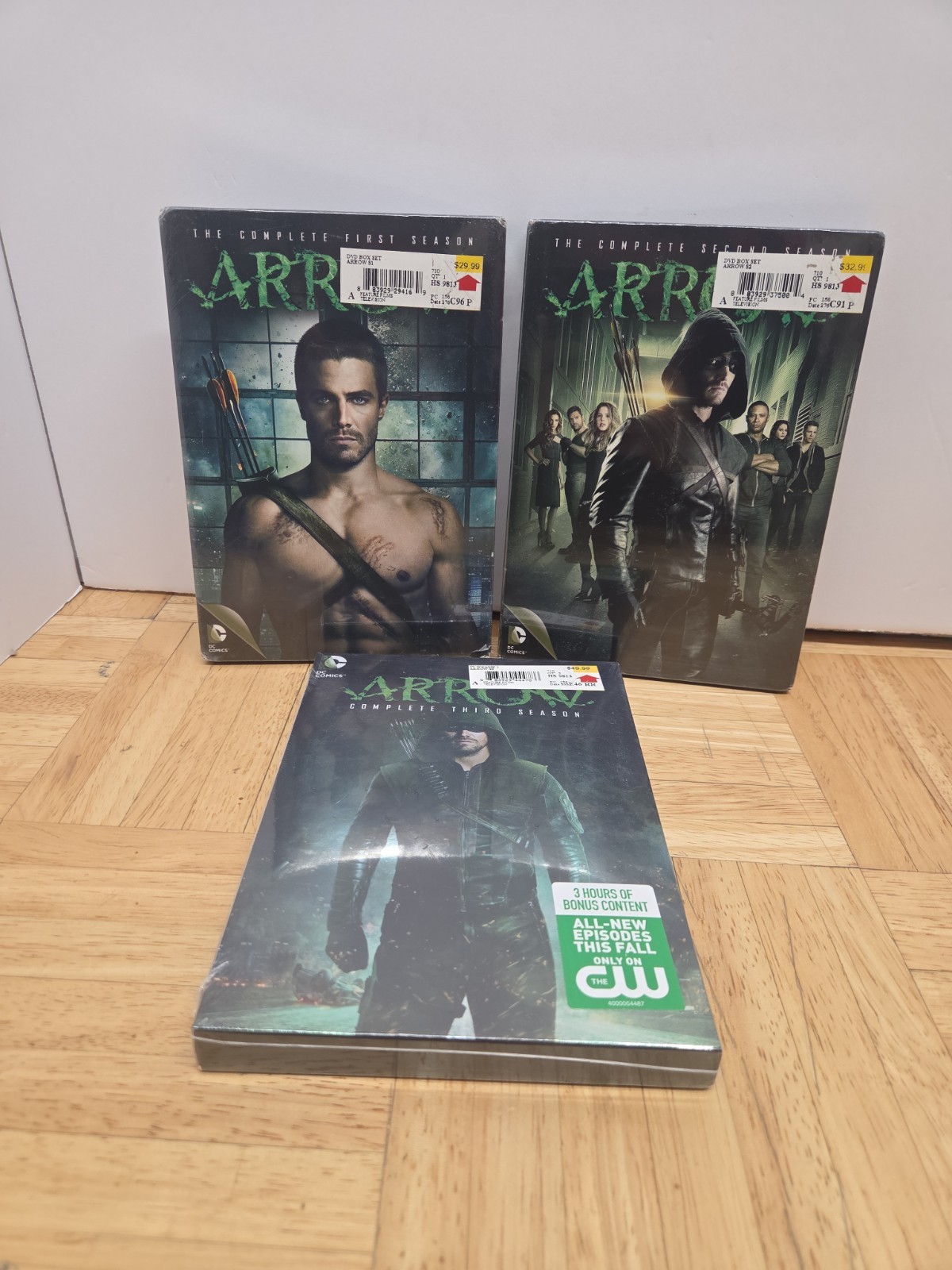 Arrow Complete Seasons 1-3 DVD Lot Brand New Factory Sealed Stephen Amell DC