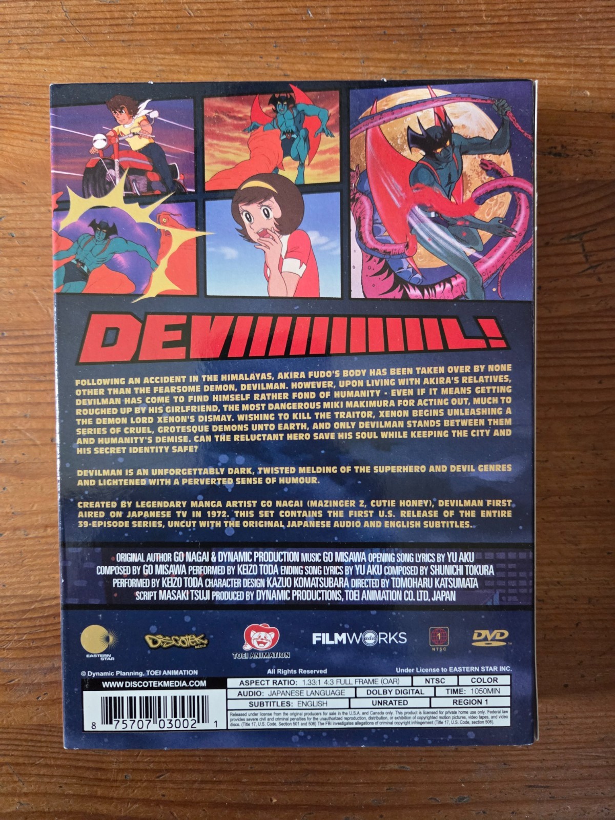 Devilman 1972 Complete TV Series (5 DVD) Box set NEW SEALED