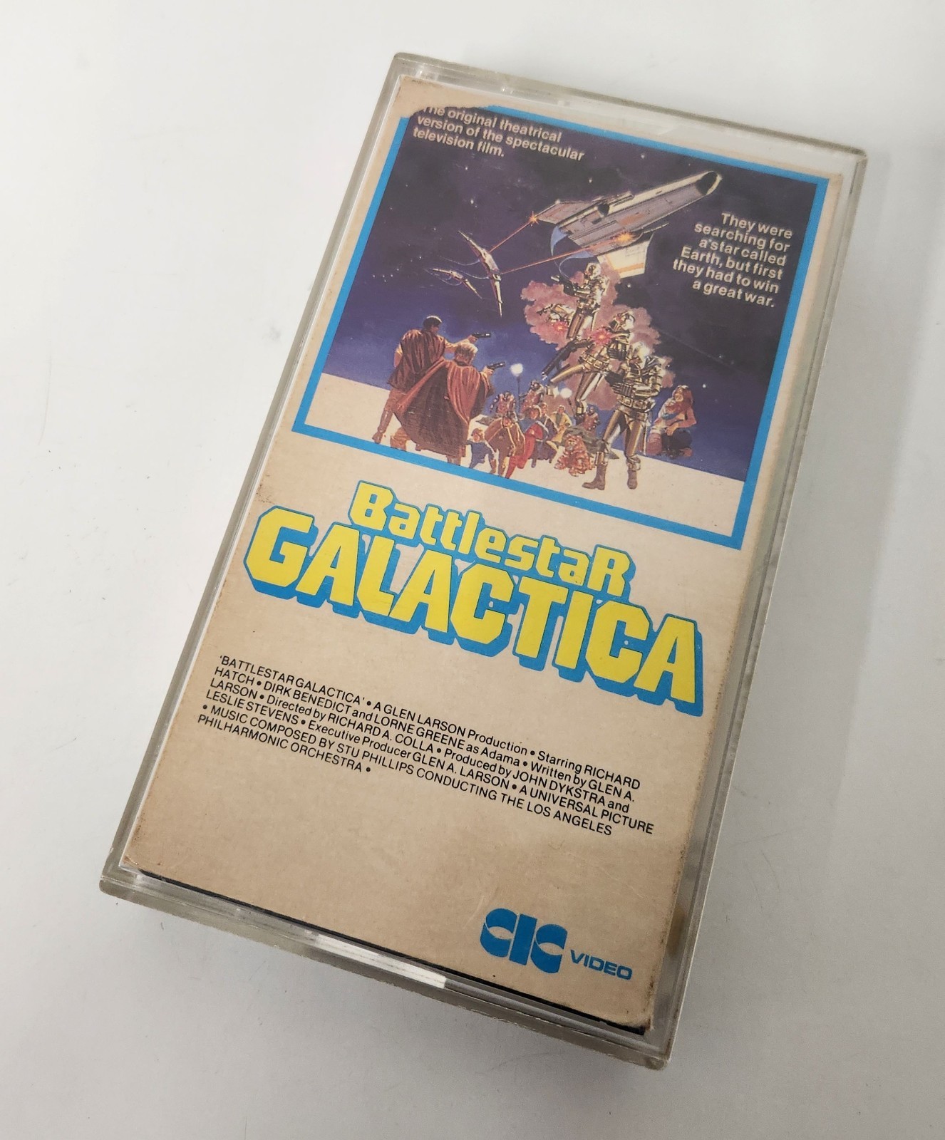 Battlestar Galactica VHS CIC Video Pre Cert 1979, VHA1006