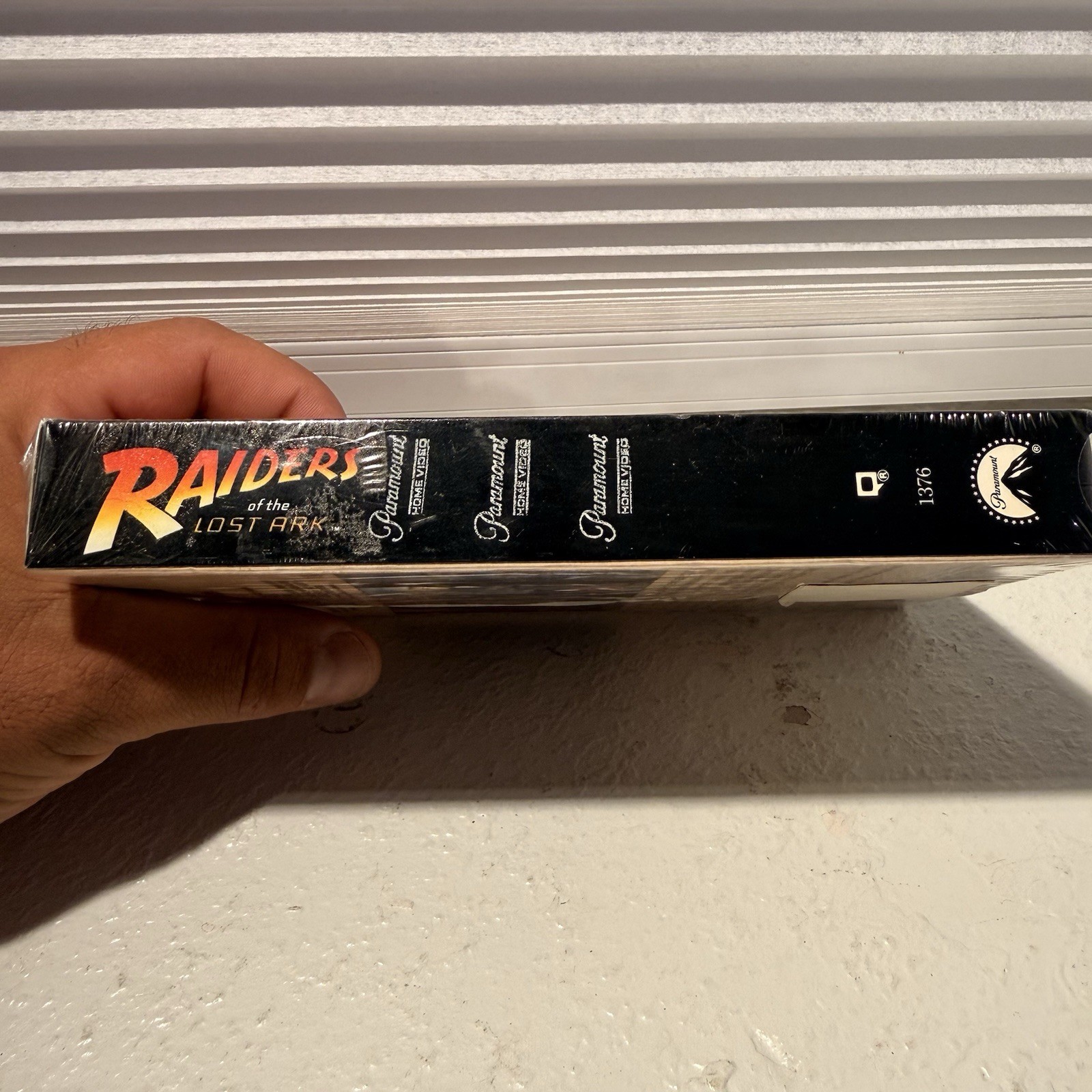 Raiders of the Lost Ark VHS 1376 Factory Sealed Paramount Watermark