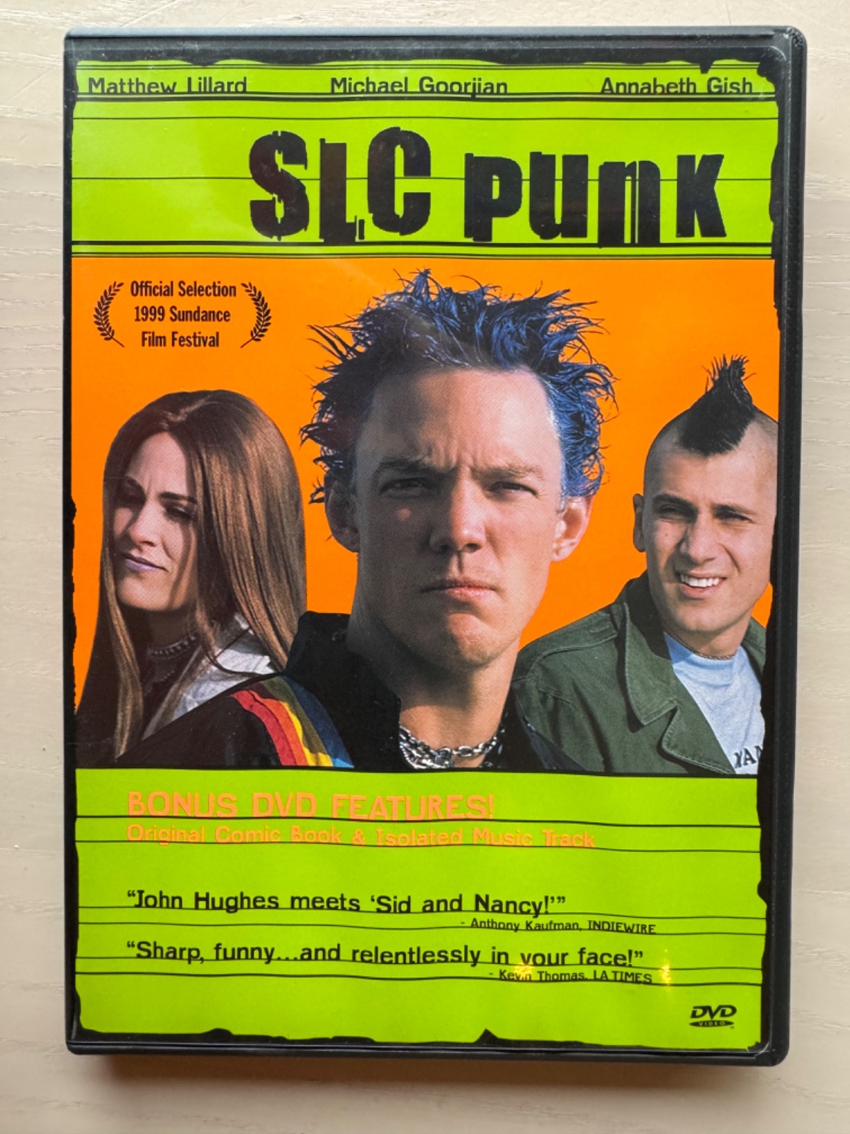 SLC Punk (1999) Columbia DVD – Matthew Lillard – Goofy Punk Fantasy Film
