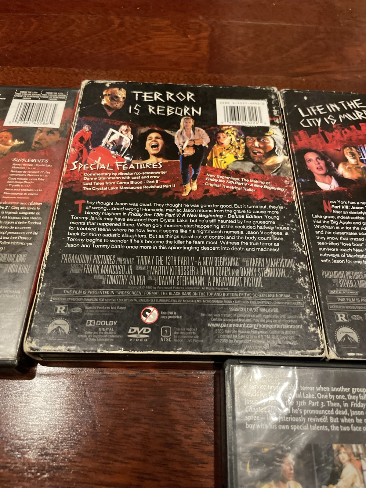 Friday the 13th DVD Lot Of 7 Some Deluxe Editions w/ Lenticular Sleeves See Desc