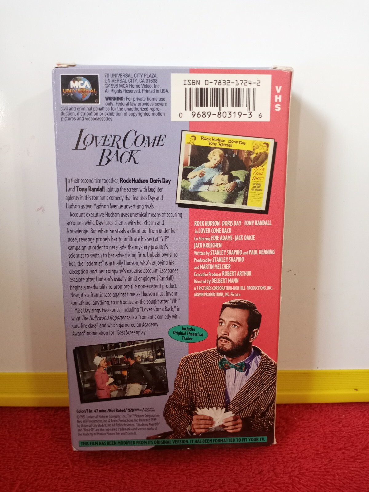 Lover Come Back (VHS, 1996)