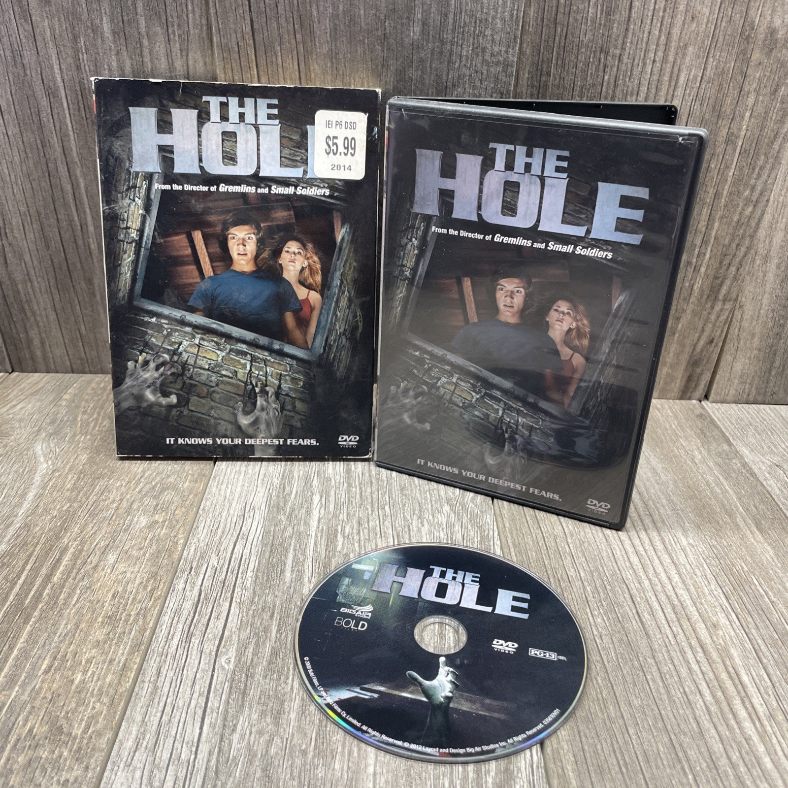 Hole – DVD Chris Massoglia,Nathan Gamble-Joe Dante 🔥VG