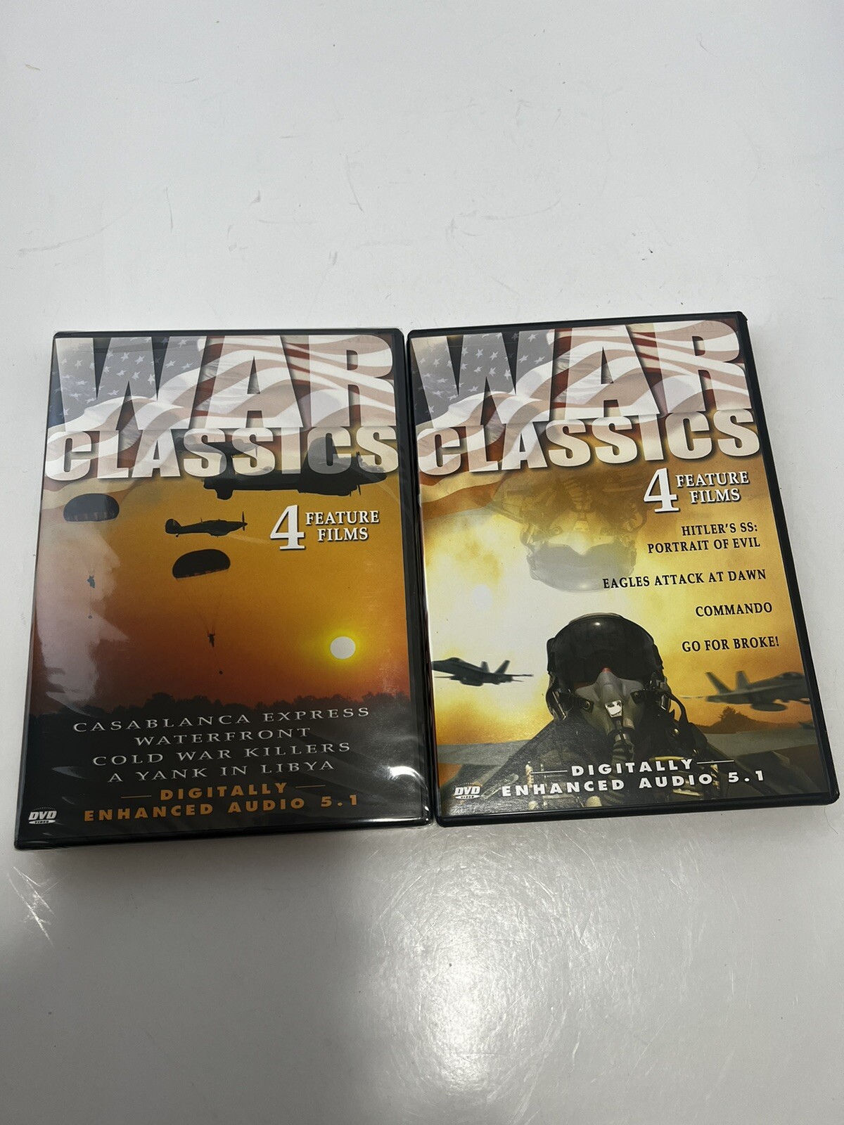 War Classics – 8 Feature Films (2003, 2-Disc Set) Vol. 1 is New Sealed Clean