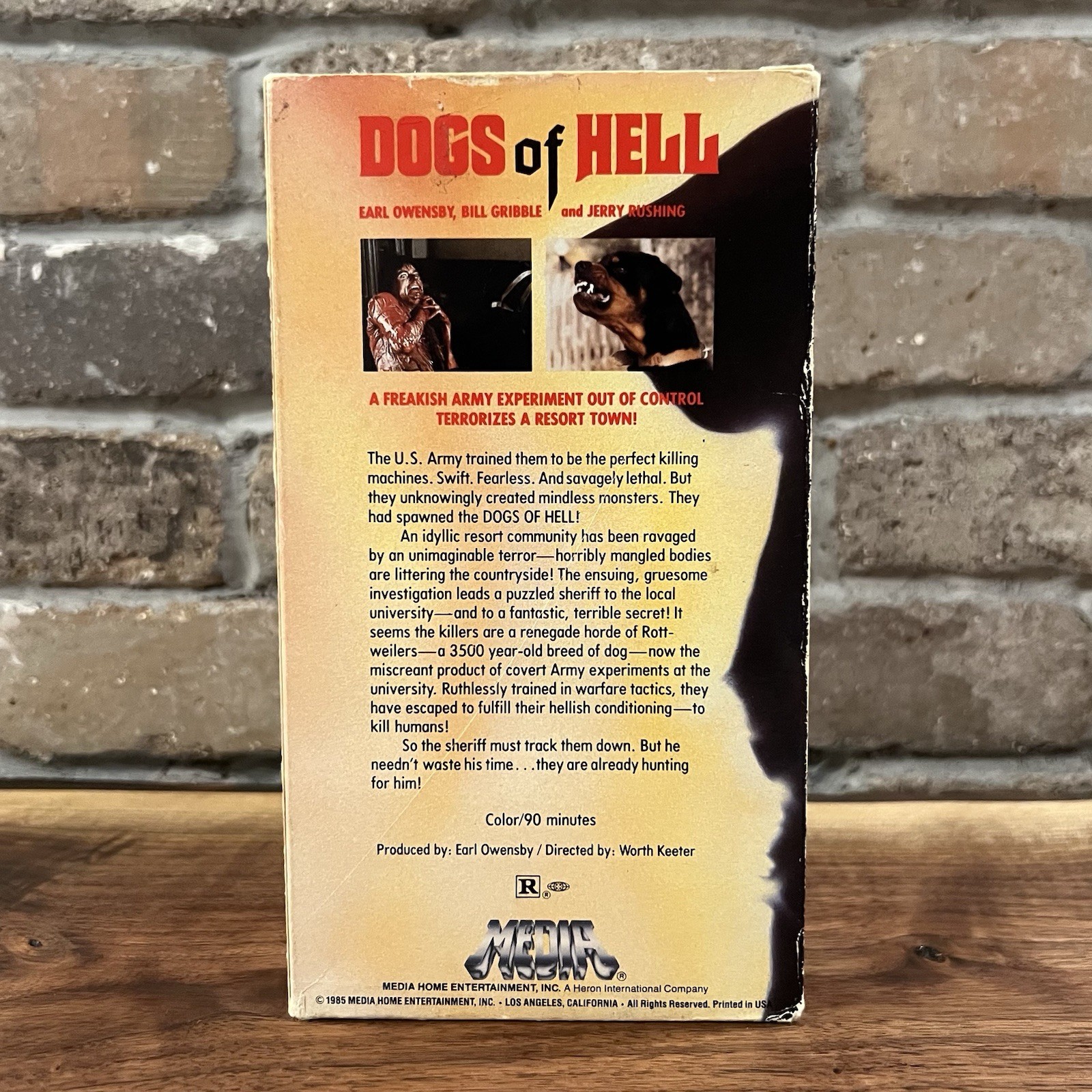 Dogs Of Hell 1985 VHS Horror Film Retro Vintage Original Cult Classic Media