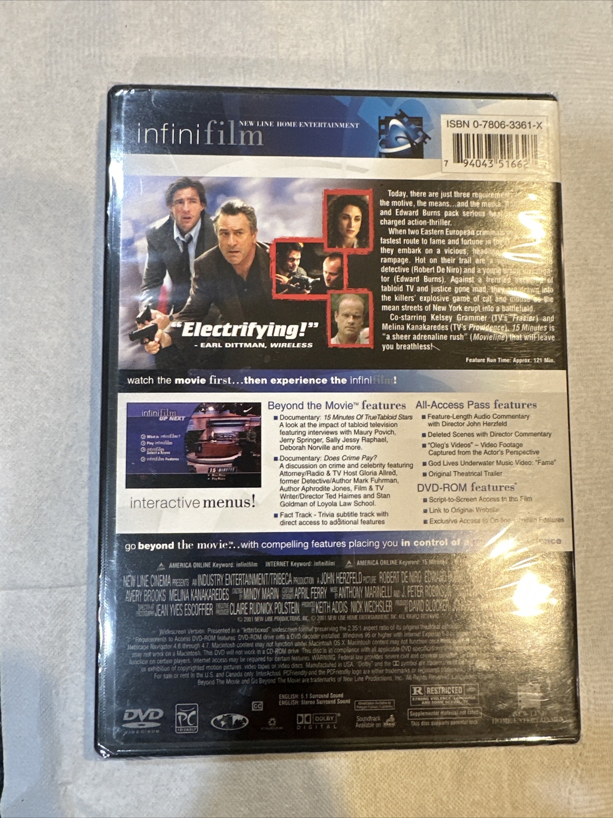 15 Minutes (DVD, 2001)