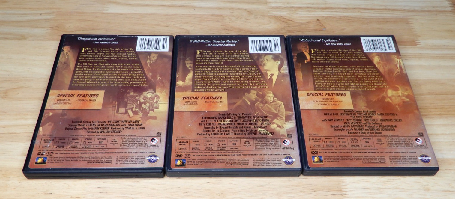 Huge Lot of 30 Film Noir Movies on DVD: Maltese Falcon, Big Sleep, Fallen Angel