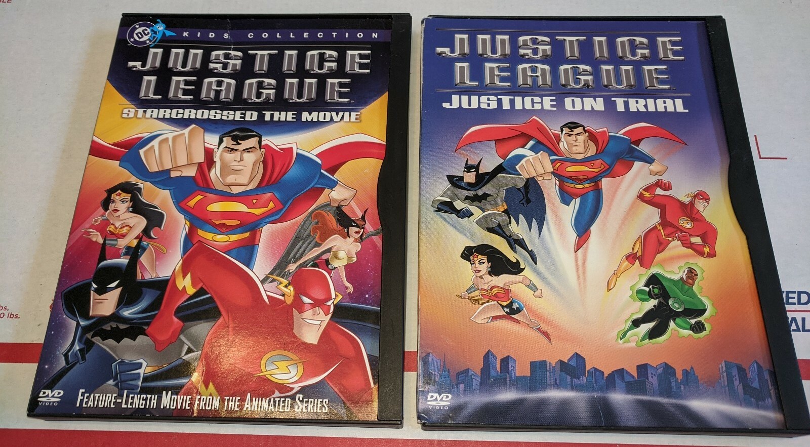 Justice League: Starcrossed The Movie & Justice League: Justice on Trial DVDs