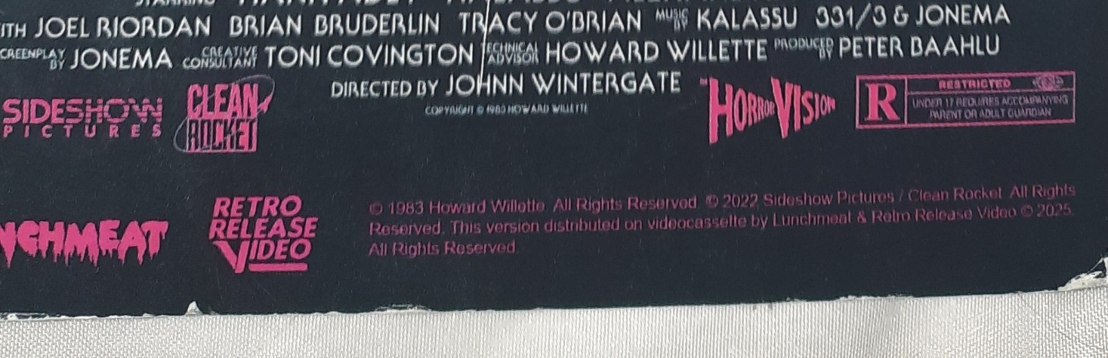 Boarding House VHS Lunchmeat Retro Release Video 1983 Rare HTF Horror 4:3 Ratio
