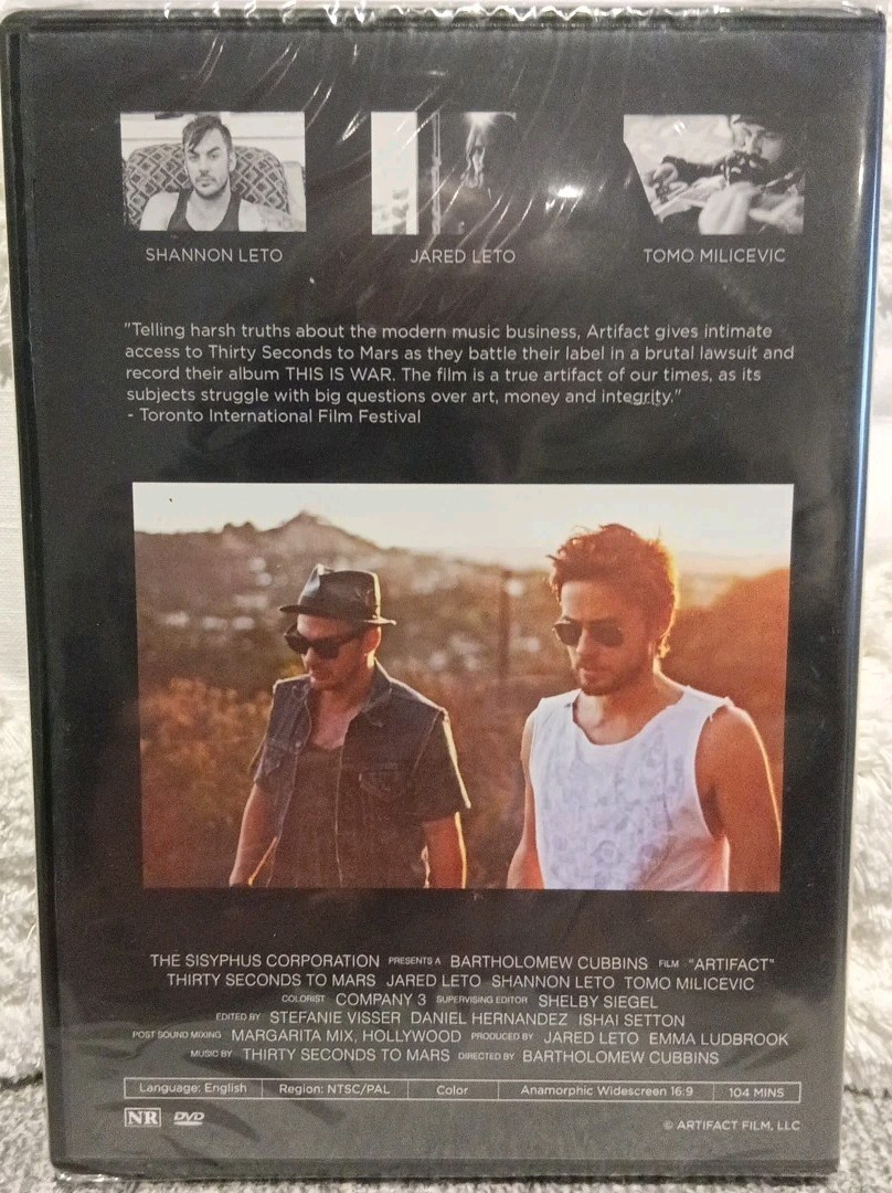 Artifact DVD THIRTY SECONDS TO MARS 30 ALL REGION 4 0 NEW SEALED JARED LETO RARE