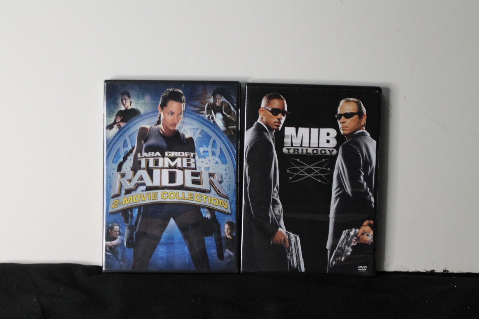action movie night–Tomb Raider movie collection; Men in Black trilogy
