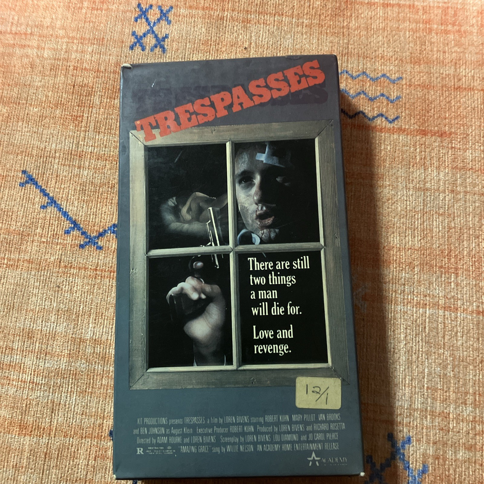 TRESPASSES (VHS, 1986) Academy 1986 Ben Johnson, Adam Roarke