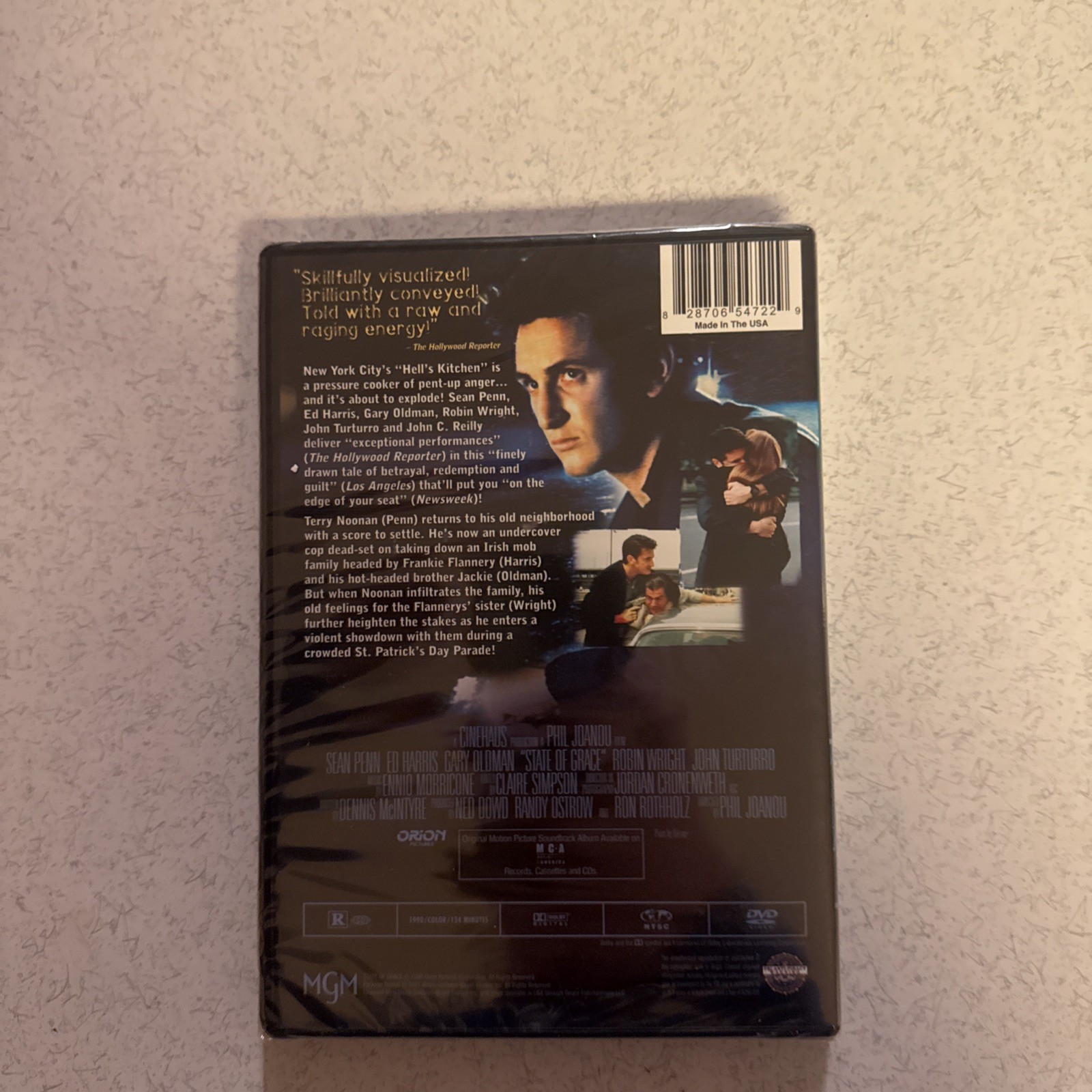 State of Grace (DVD) S. Penn, E. Harris, G. Oldman Sealed New Rare HTF