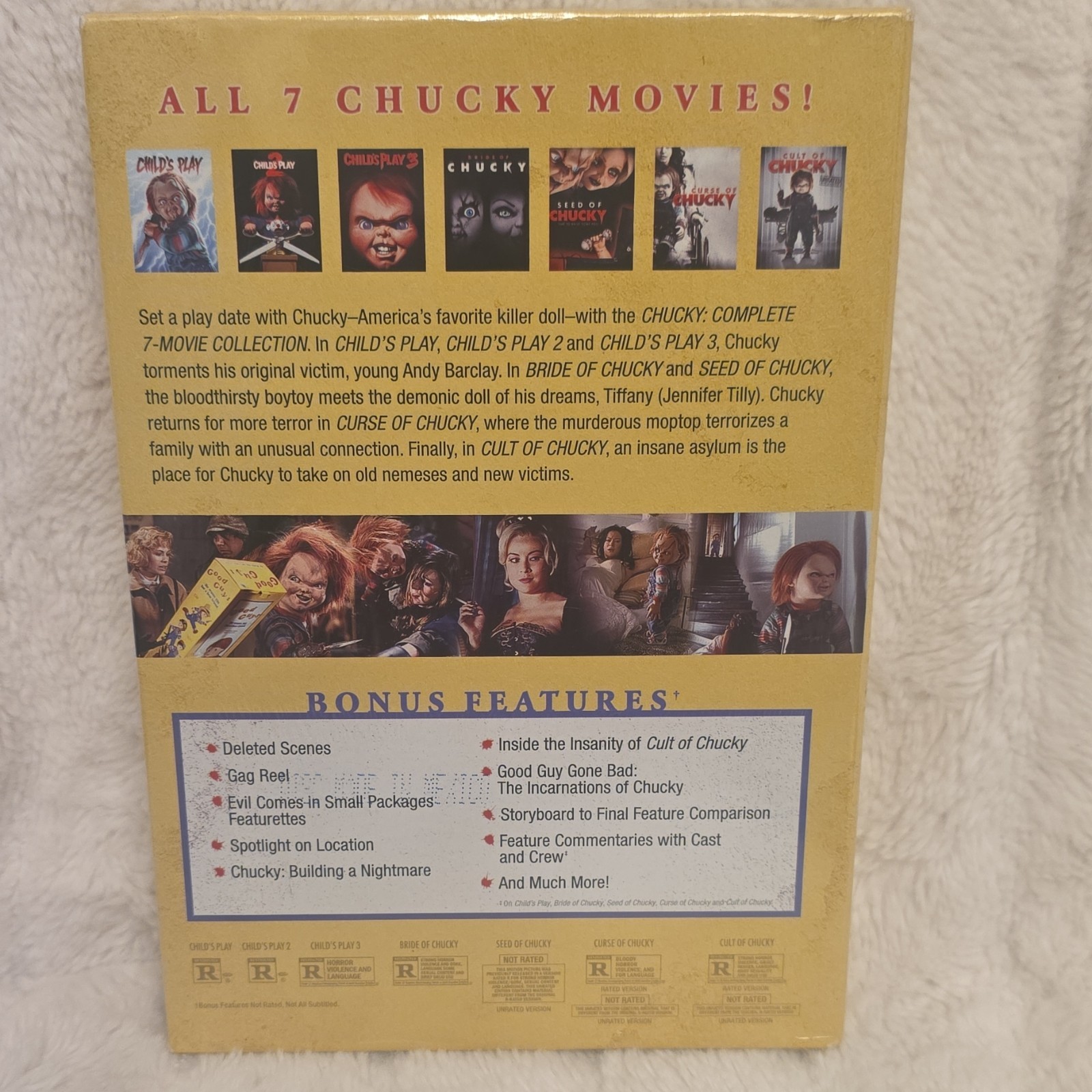 Universal Chucky Complete 7-Movie Collection DVD Box Set w/ Deleted Scenes