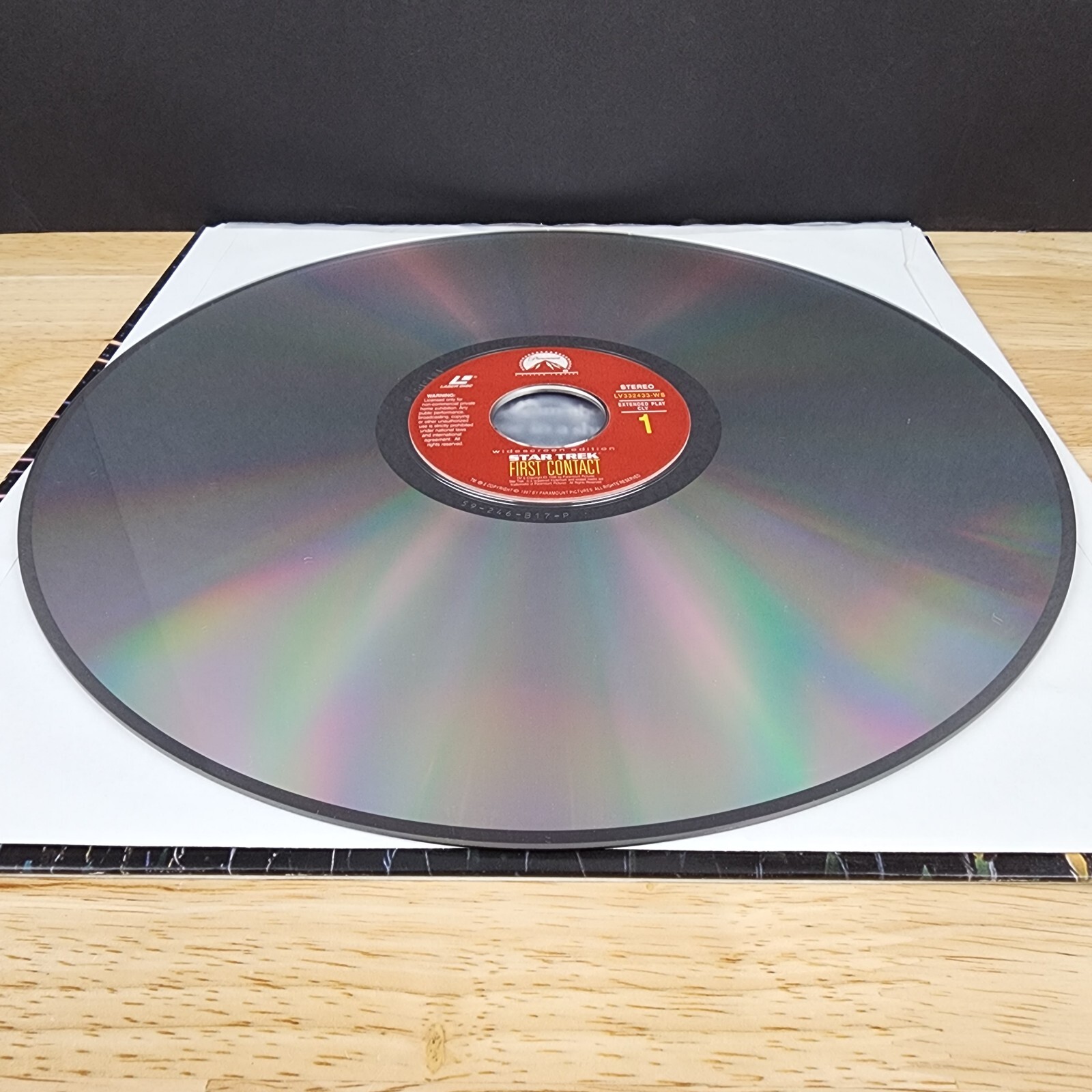 Star Trek First Contact Laserdisc LD Movie Widescreen Edition Patrick Stewart