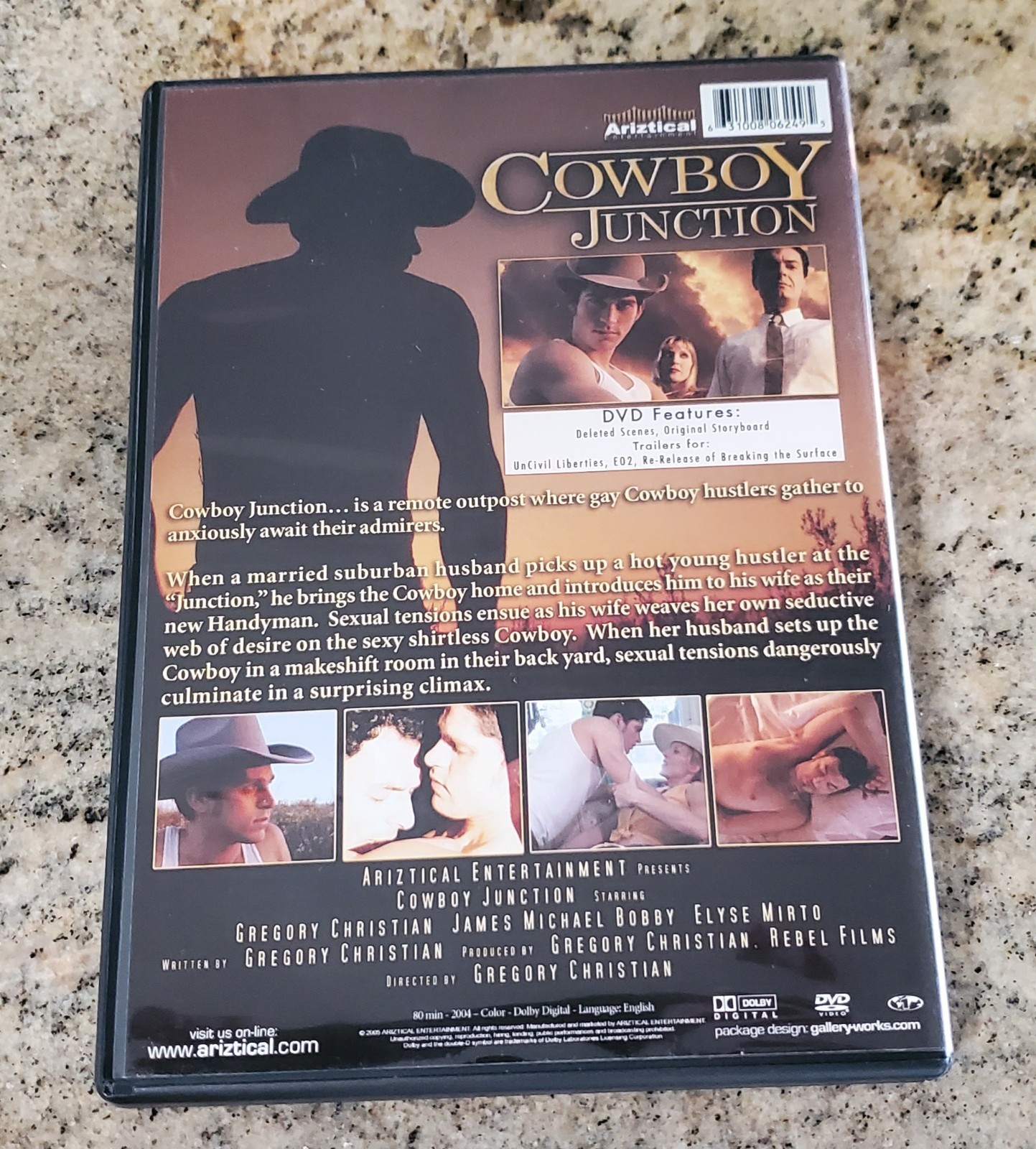 COWBOY JUNCTION DVD RARE GAY MALE HUNK CLOSETED MARRIED MAN WESTERN GUY DRAMA 🌈