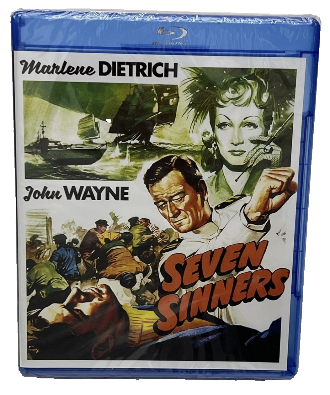 Seven Sinners (1940) John Wayne Marlene Dietrich Blu-Ray NEW