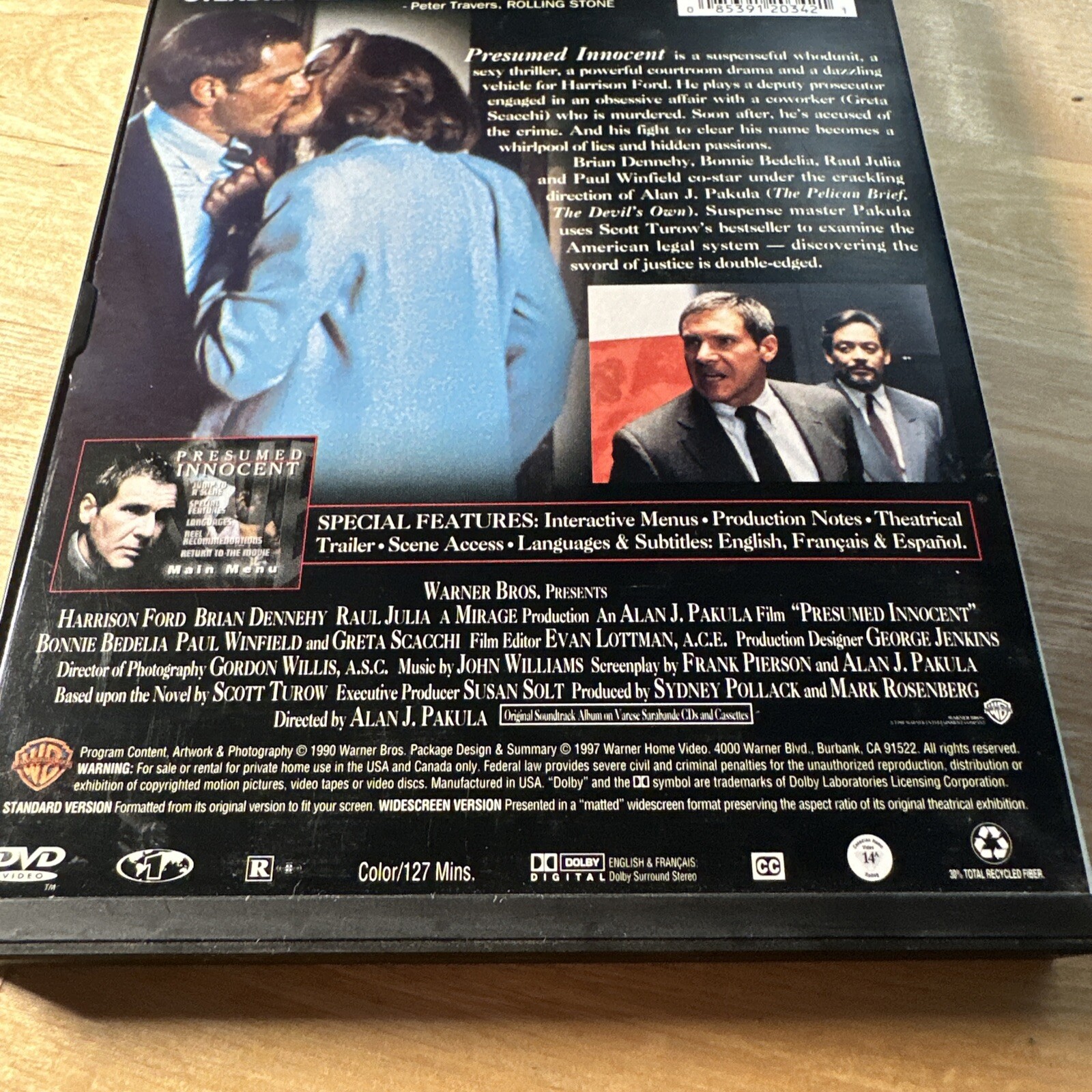 Presumed Innocent (DVD, 1997)