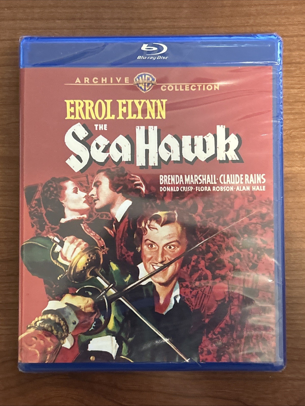 The Sea Hawk (Blu-ray 1940) Errol Flyn New Sealed Warner Bros Archive Collection