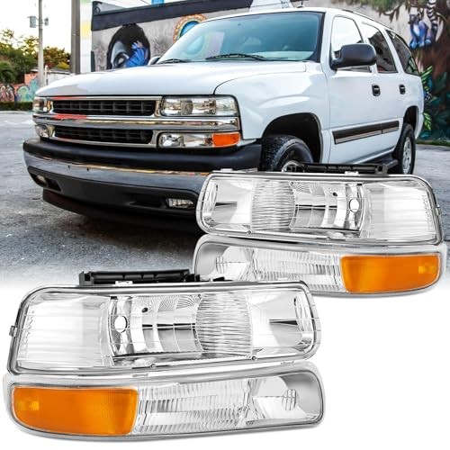 Headlight Assembly with bumper lamps Set For 2000 2001 2002 2003 2004 2005