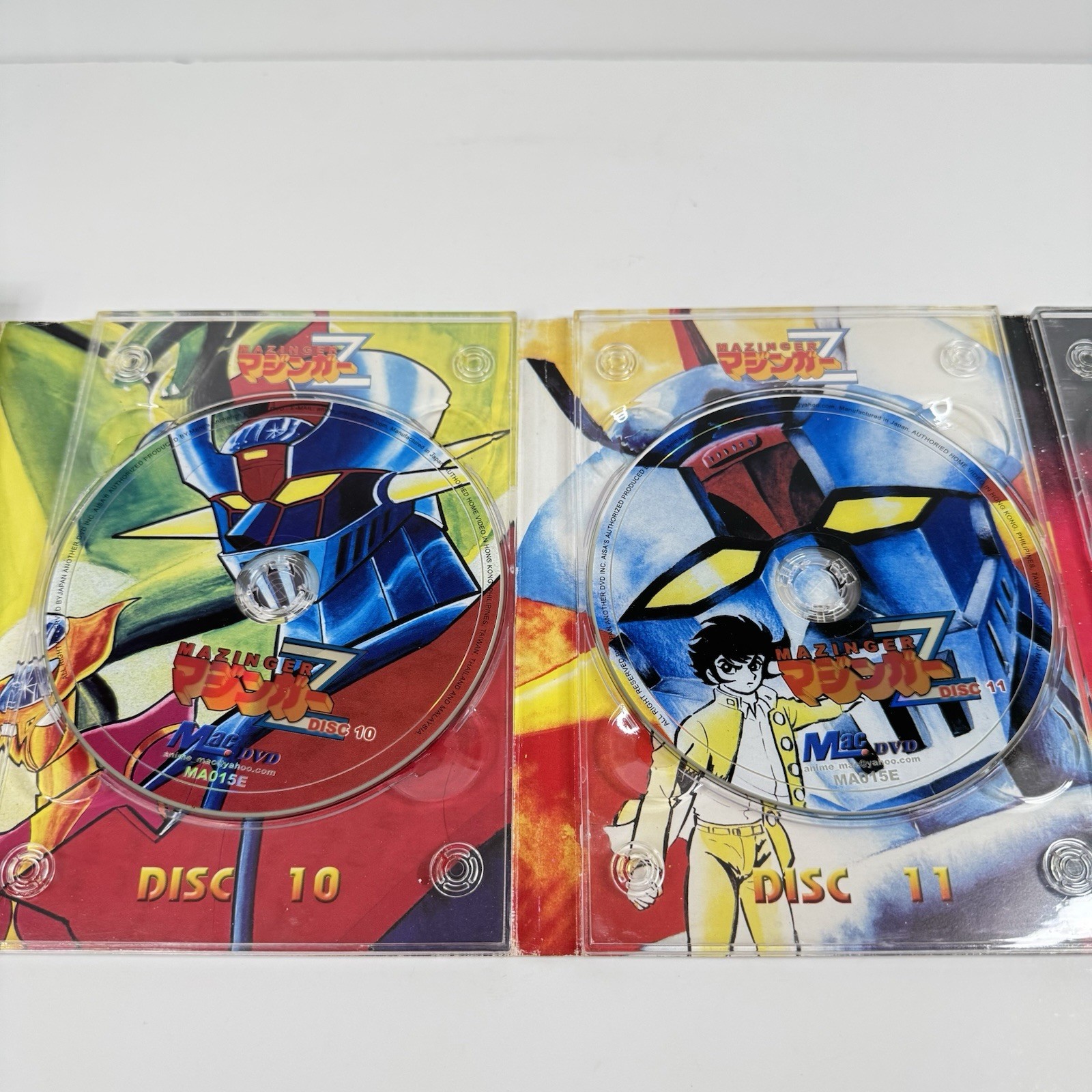 Mac Manga Animation Cartoon DVD Lot: Mazinger Z Anime Sets 1 & 2 -12 DVDs total