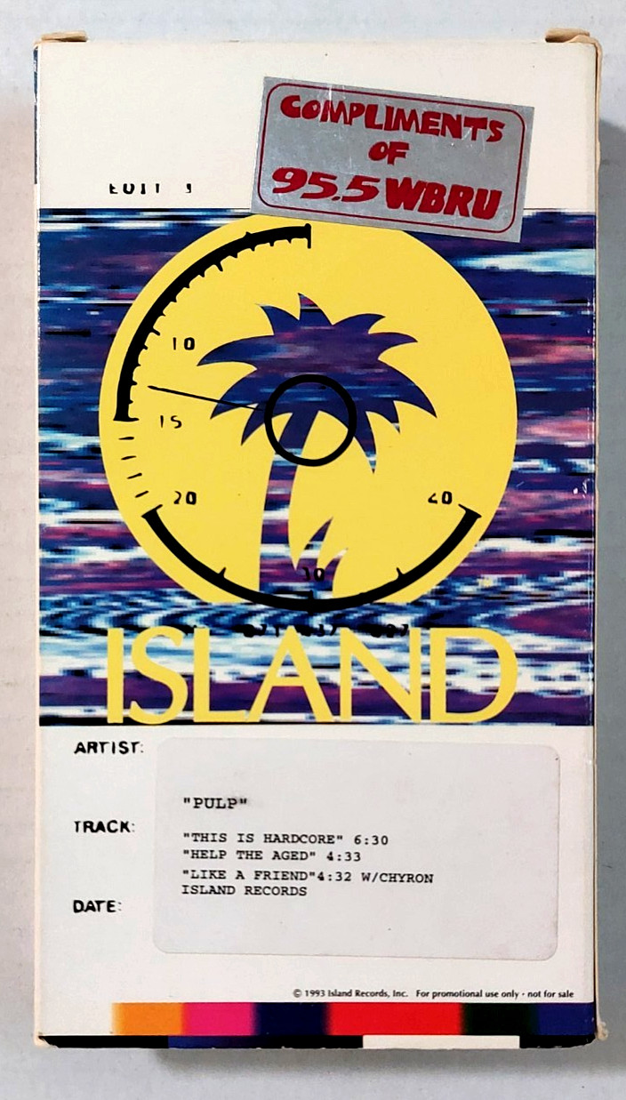 Pulp VHS IN HOUSE PROMO (This is Hardcore + 2 More Videos) Island Records Rare