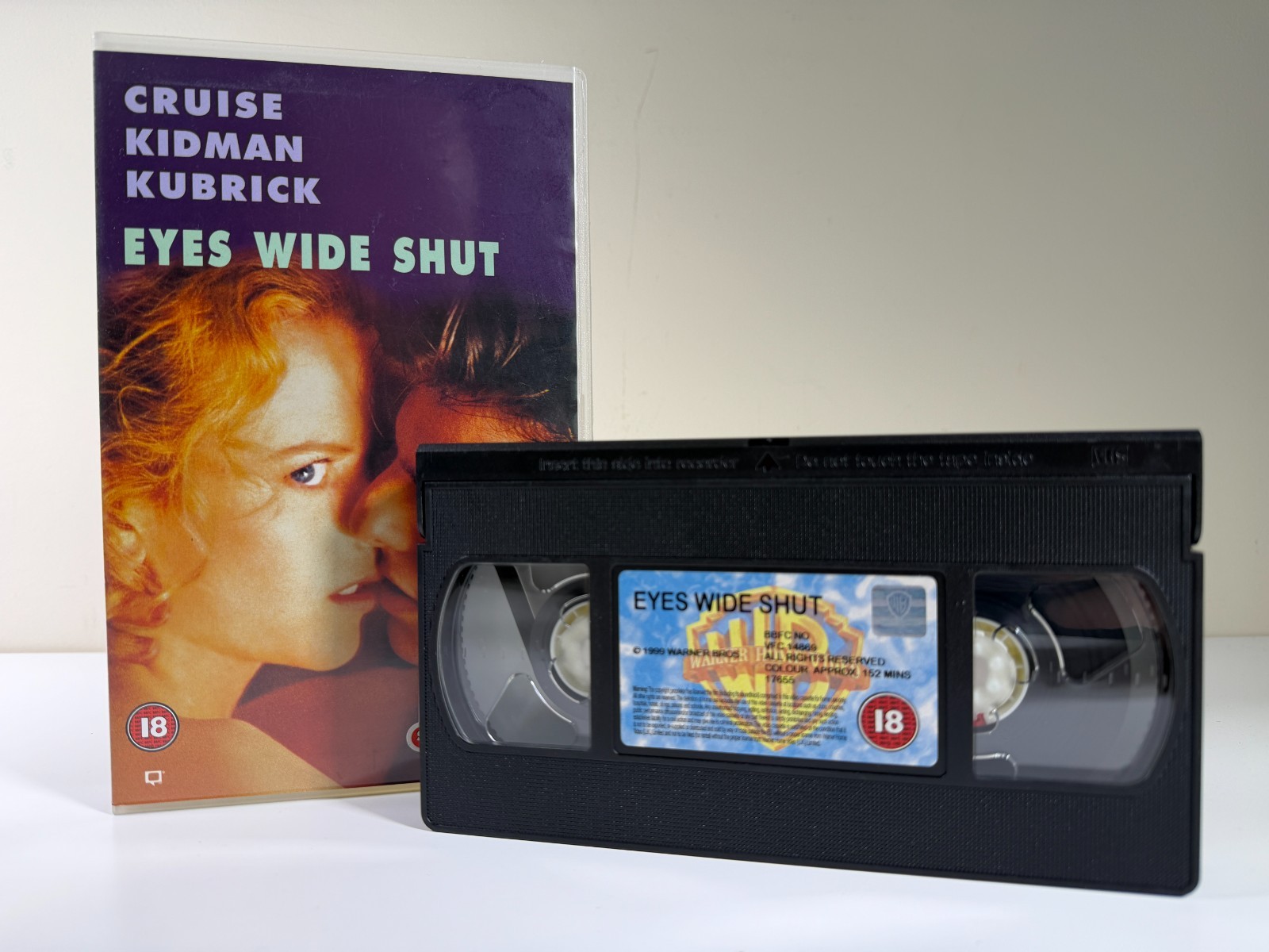 Eyes Wide Shut VHS Movie Tape PAL Tom Cruise Nicole Kidman Cult Movie VGC